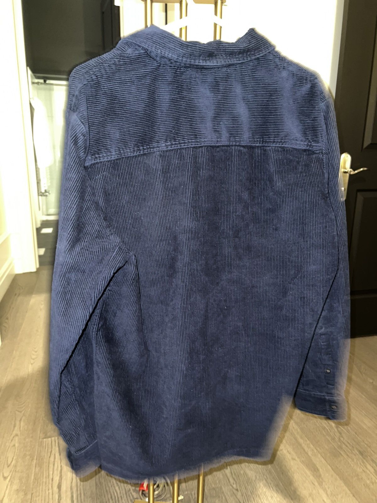 Topman Topman Navy Corduroy Button-Up Shirt – Size M Size US M / EU 48-50 / 2 - 2 Thumbnail