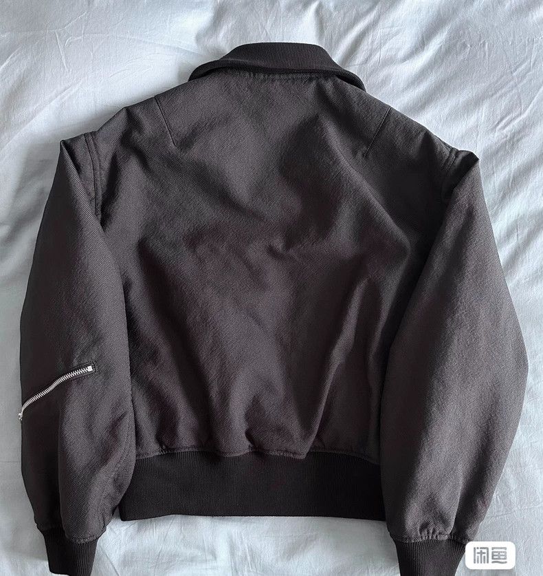 Jil Sander Jil Sander Black coarse twill fabric pilot jacket Size M / US 6-8 / IT 42-44 - 2 Thumbnail