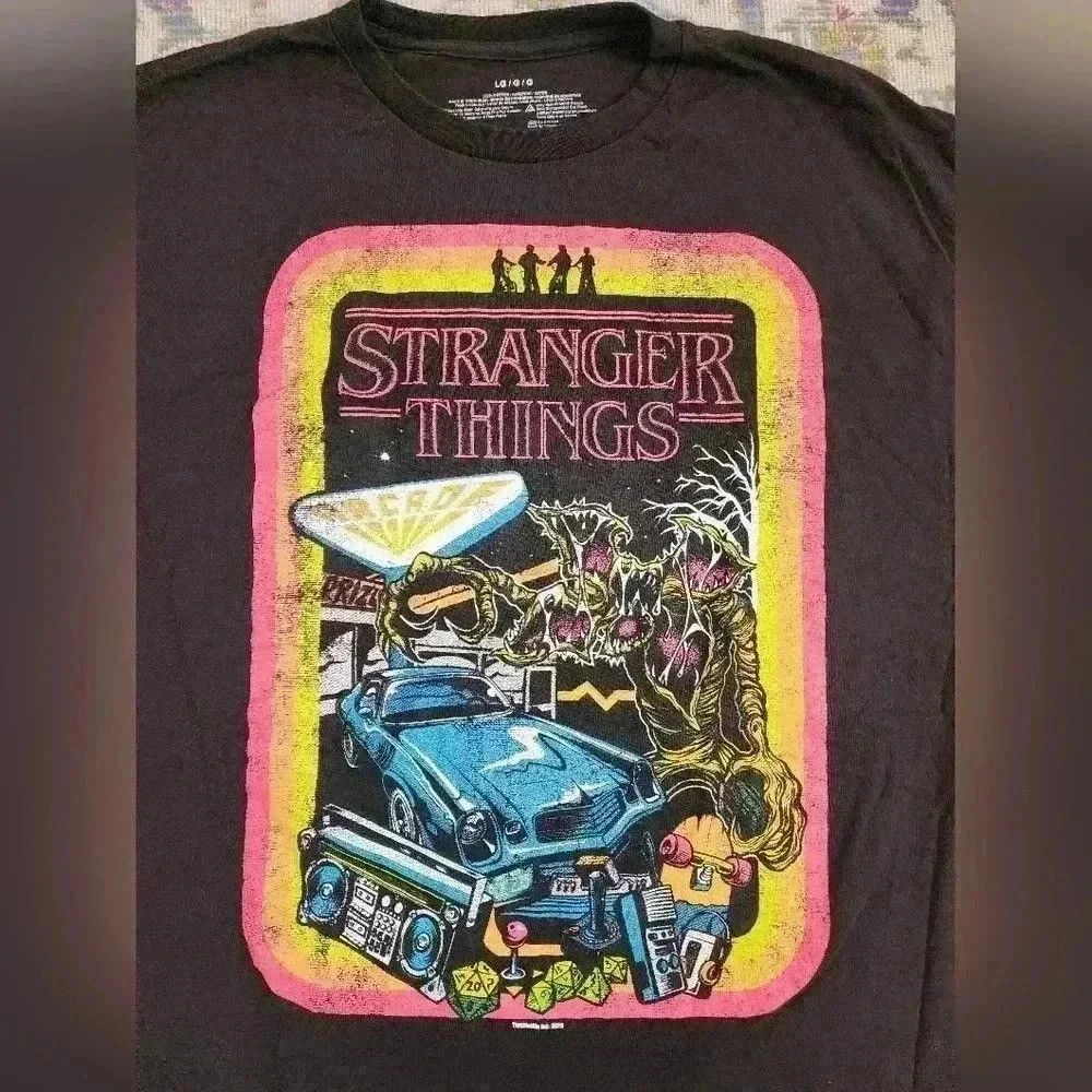 Other Stranger Things Iconic Series Black Neon Tee Cult Shirt Size US L / EU 52-54 / 3 - 6 Thumbnail