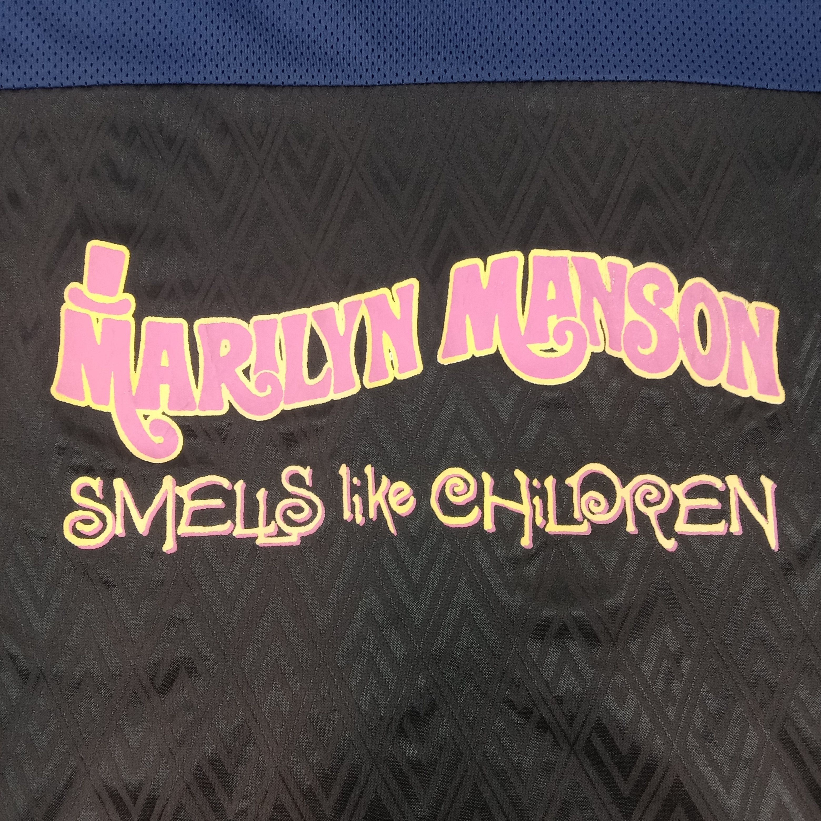 Band Tees × Marilyn Manson × Vintage Vintage 90's Marilyn Manson Rock Singer Jersey Tshirt Size US L / EU 52-54 / 3 - 6 Thumbnail