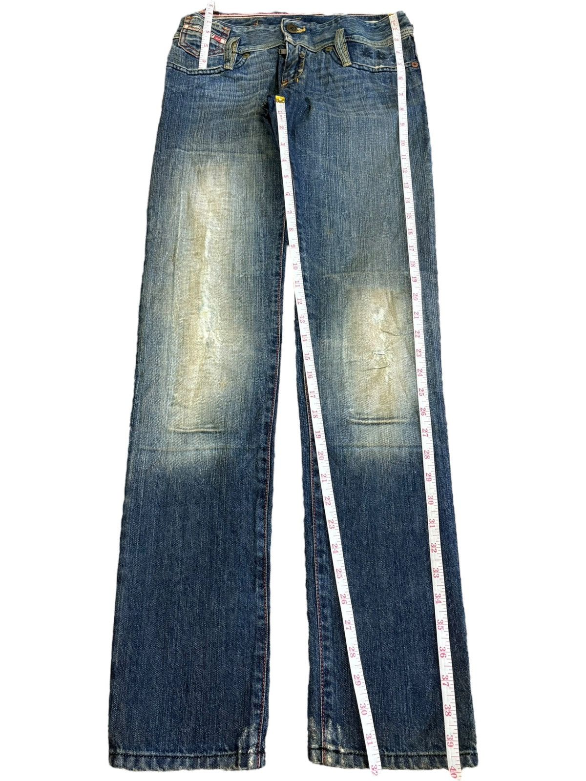 Diesel Vintage Italy Diesel Matic Mud Wash Distressed Jeans Size 27" / US 4 / IT 40 - 7 Thumbnail