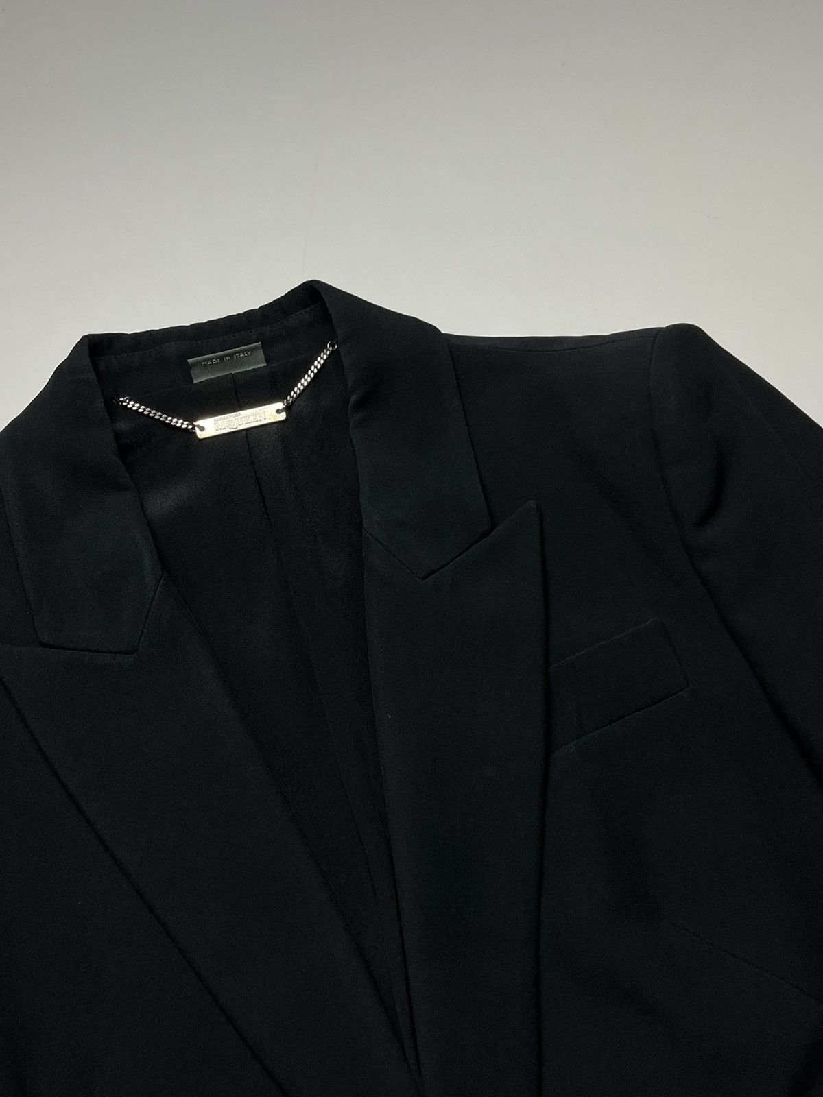 Alexander McQueen Alexander McQueen 2016 Leaf Crepe Single-Breasted Blazer Size L / US 10 / IT 46 - 8 Thumbnail
