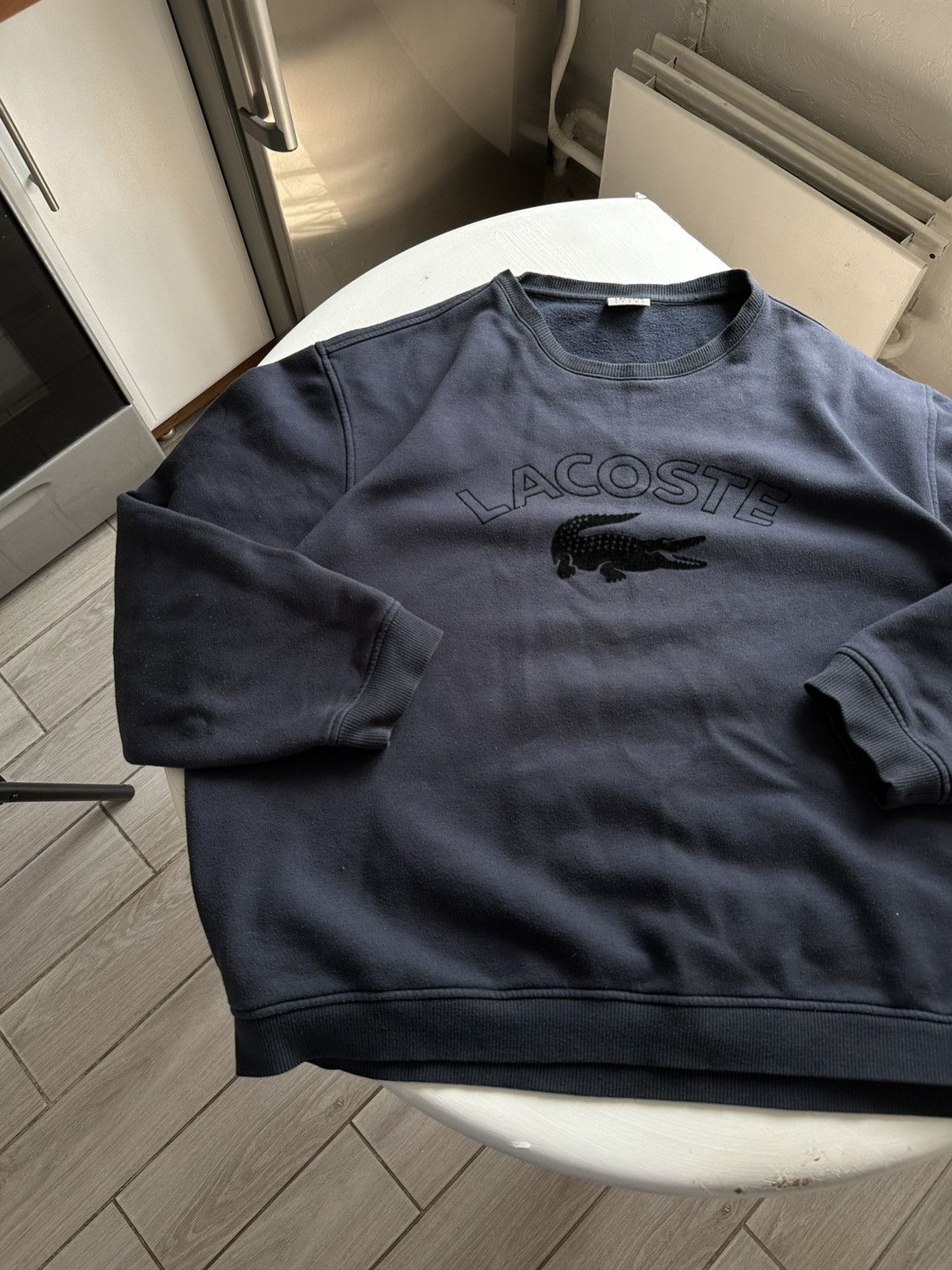 Other Lacoste Sweatshirt Big Logo Vintage Size US XL / EU 56 / 4 - 3 Thumbnail