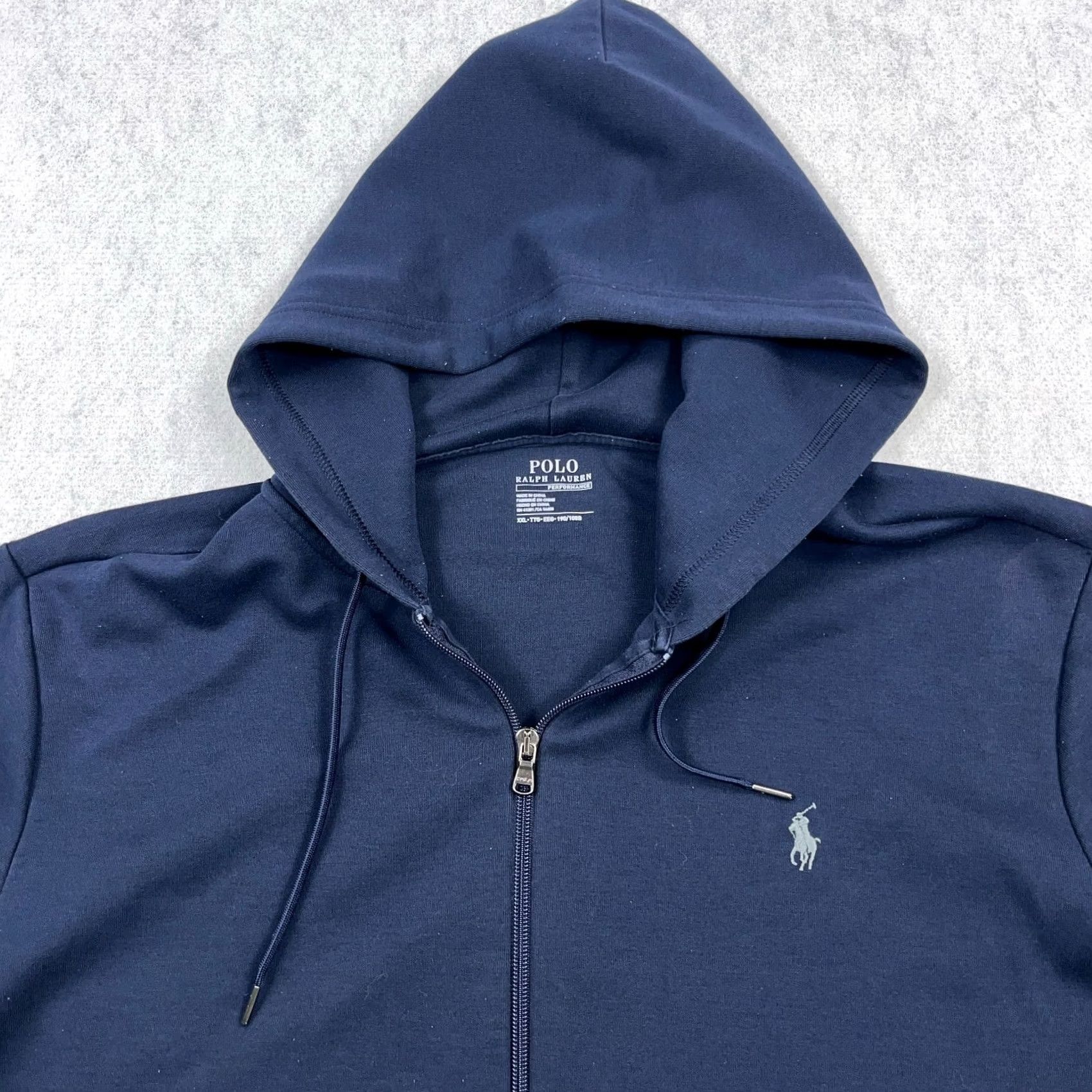 Polo Ralph Lauren Polo Ralph Lauren Performance Hoodie Men XXL 2XL Navy Blue Full Zip Jacket Size US XXL / EU 58 / 5 - 3 Thumbnail
