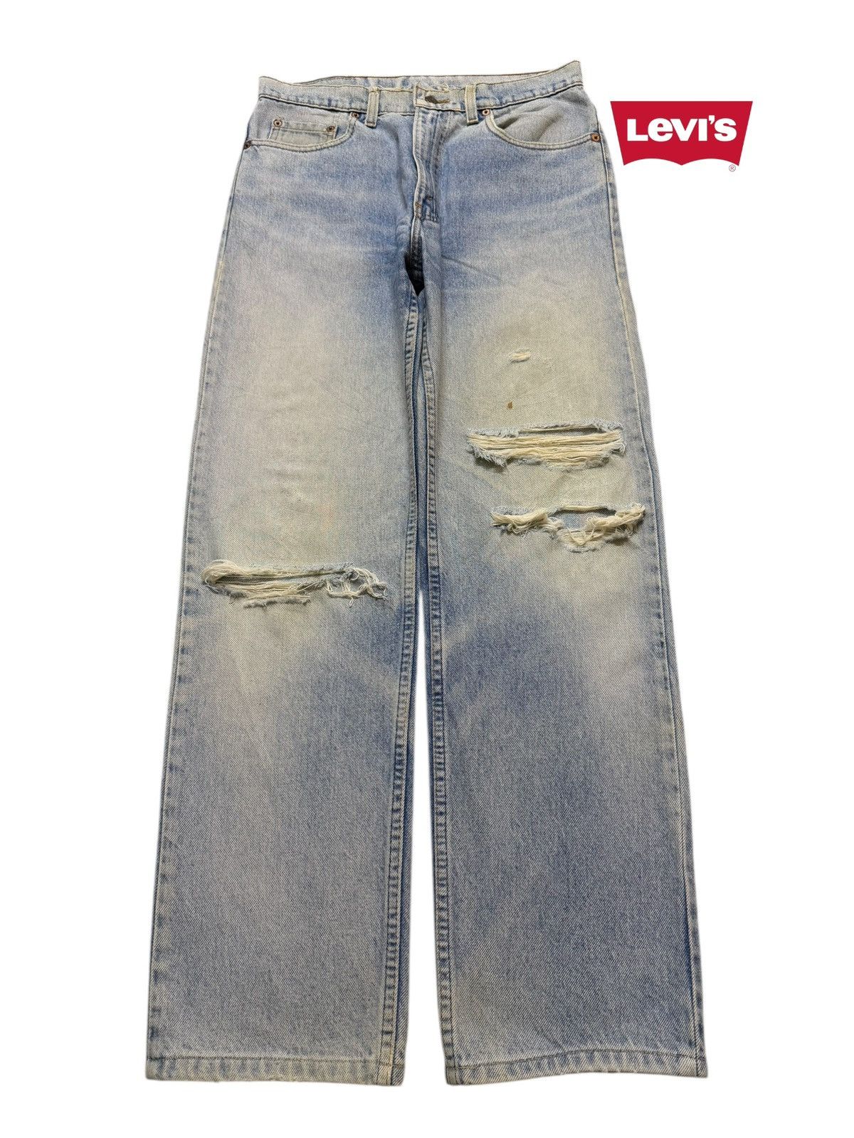 Levi's Vintage 80s Usa Levis 510 Faded Wash Distressed Regular Fits Size US 30 / EU 46 - 1 Thumbnail