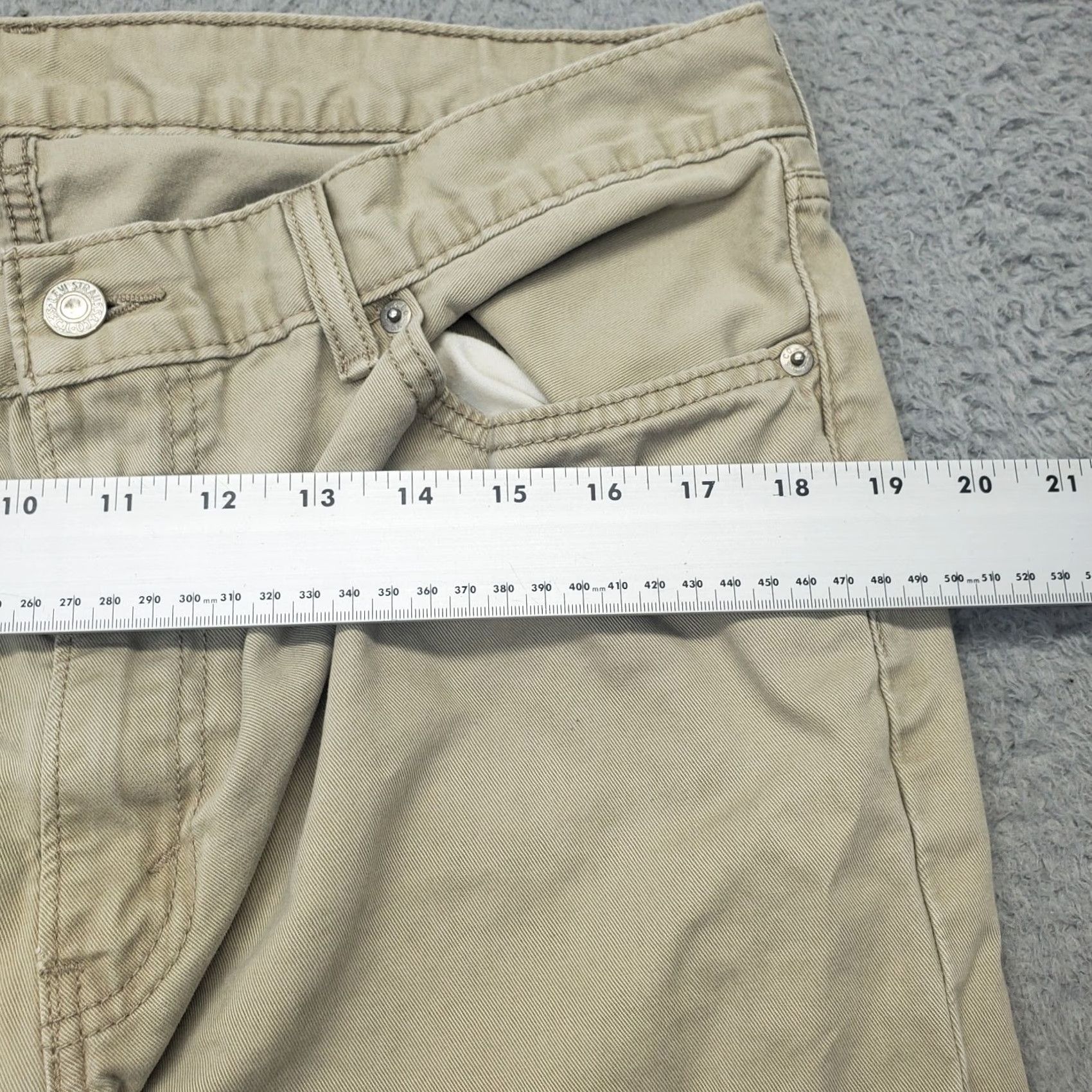 Levi's Levi's 559 Jeans Mens 36x30 Tan Denim Stretch Straight Fit White Tab Streetwear Shirt? Size US 36 / EU 52 - 3 Thumbnail