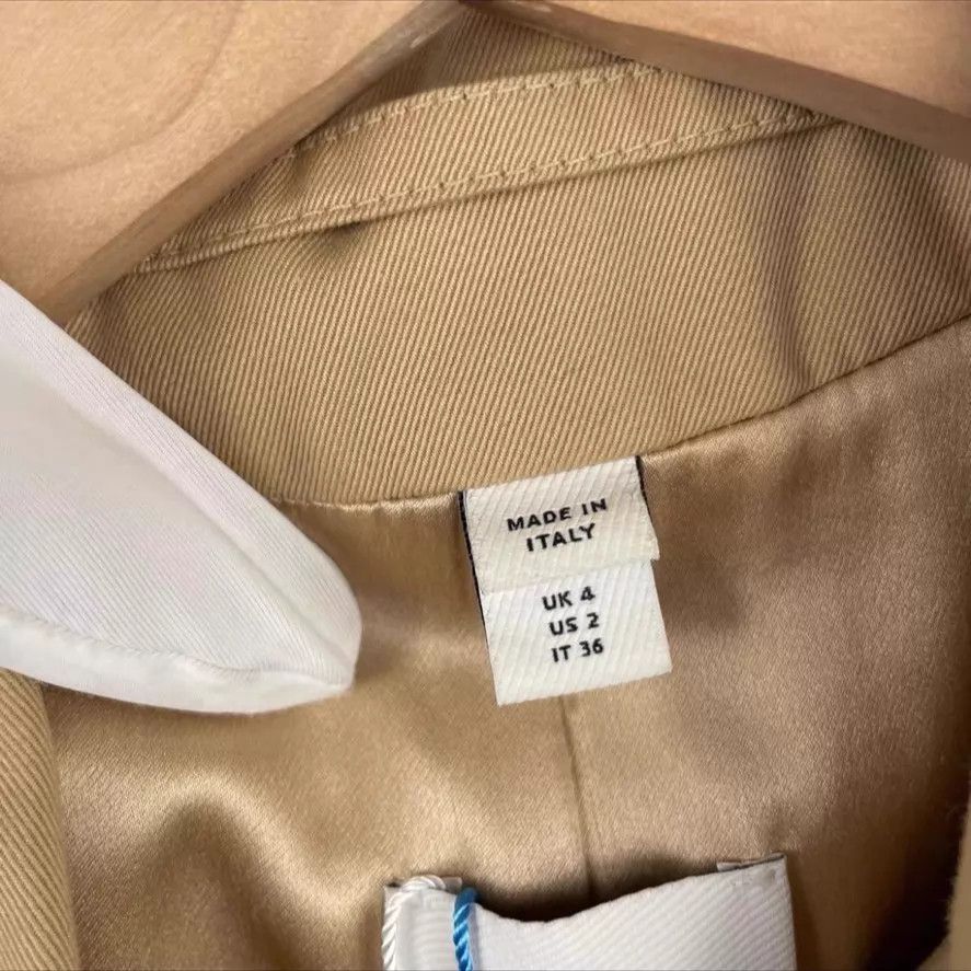 Burberry Burberry Waist-Tied Khaki Coat UK4 Size XS / US 0-2 / IT 36-38 - 3 Thumbnail