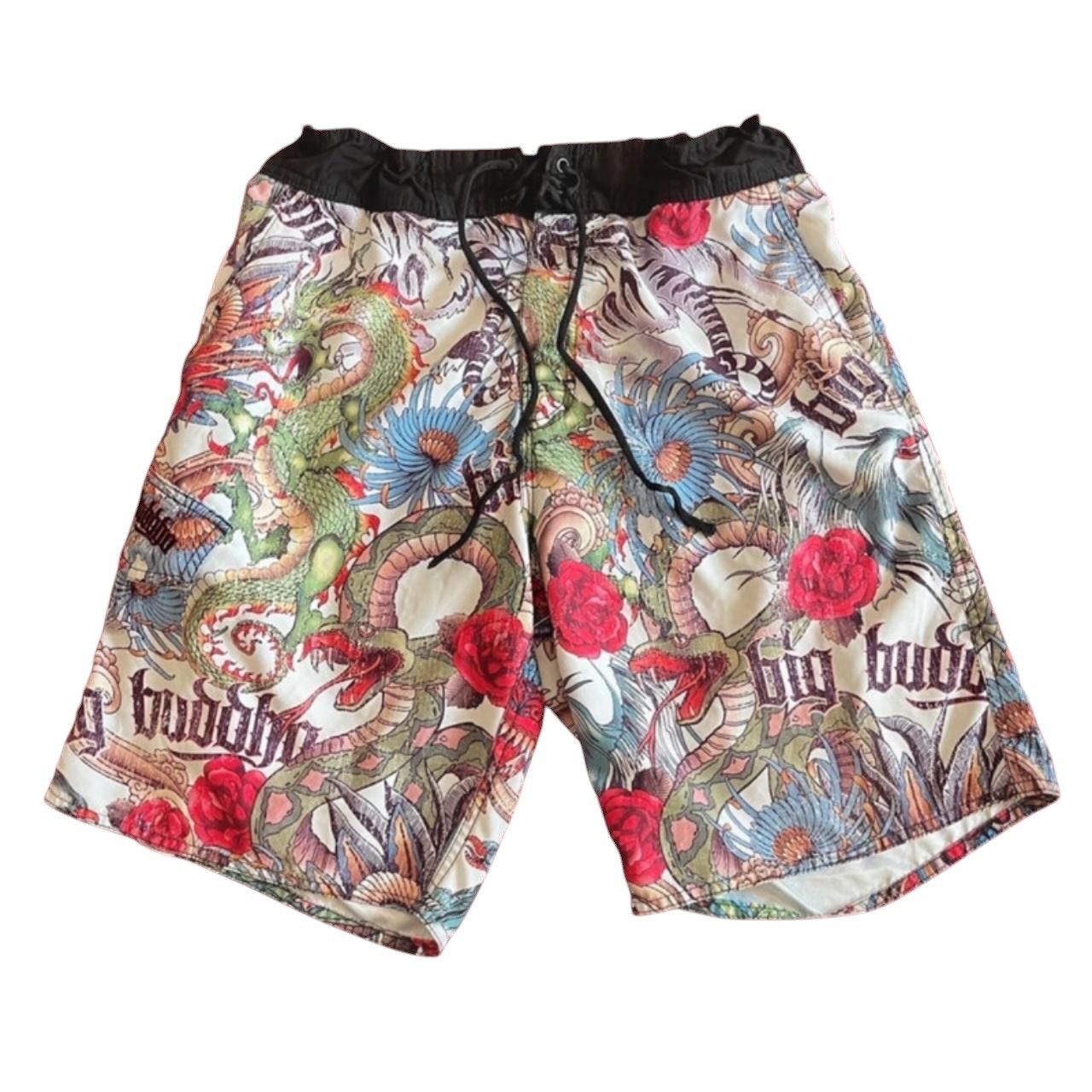 Vintage Big Buddha vintage Men’s Full Printed Shorts Size L trunks Size US 34 / EU 50 - 1 Thumbnail