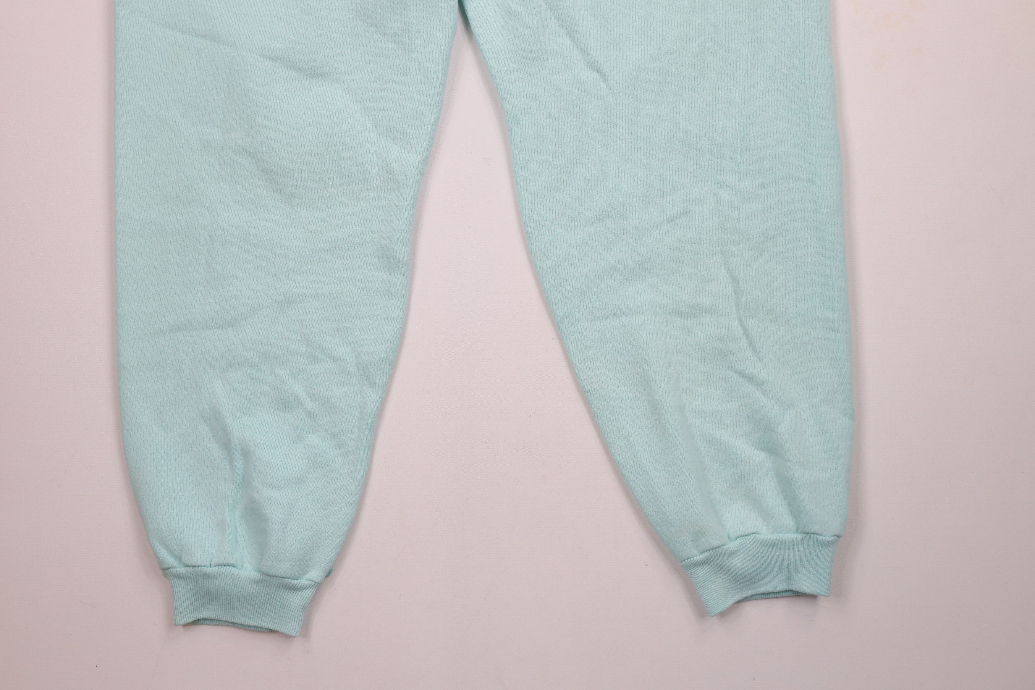 Vintage Vintage 90s Streetwear Blank Sweatpants Joggers Blue USA Size 32" / US 10 / IT 46 - 12 Thumbnail