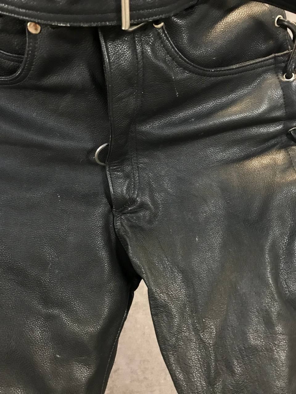 Leather Leather hype Y2K Travis Scott style pants Size US 30 / EU 46 - 7 Thumbnail