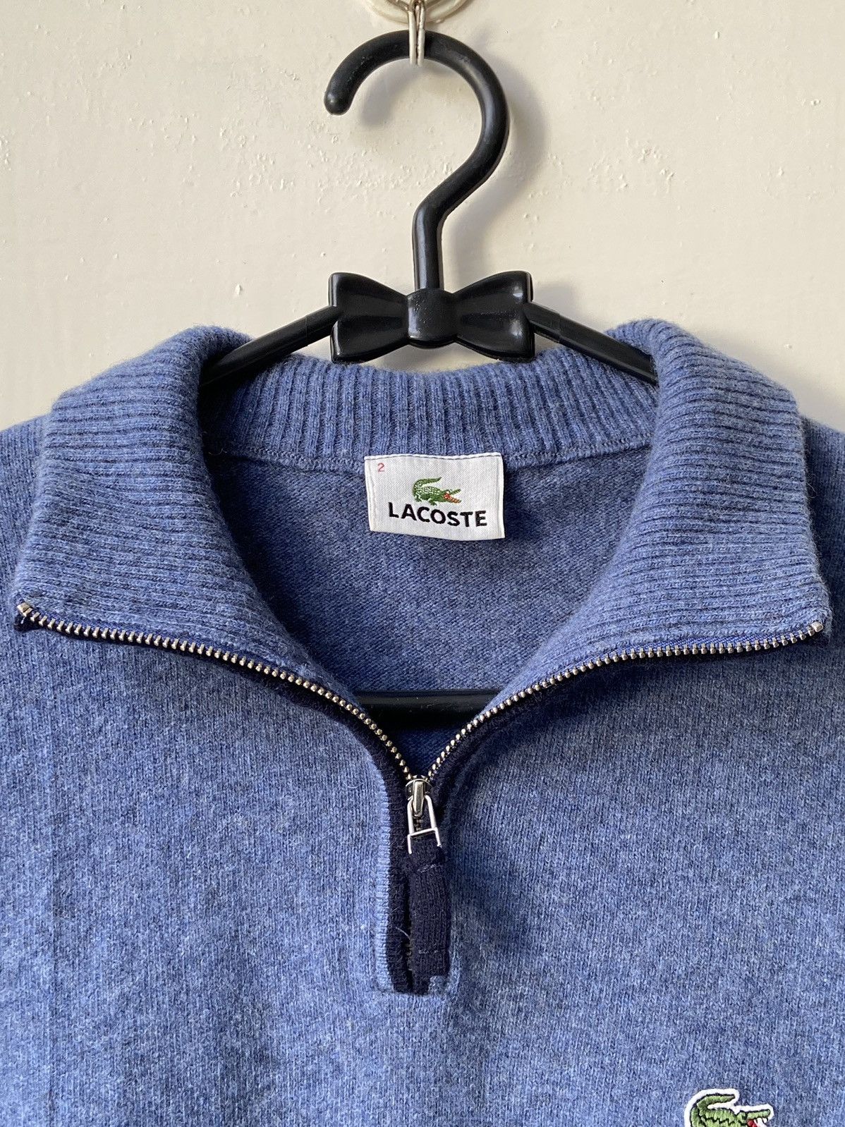 Lacoste LACOSTE Blue Knit Sweaters Size US XS / EU 42 / 0 - 5 Thumbnail
