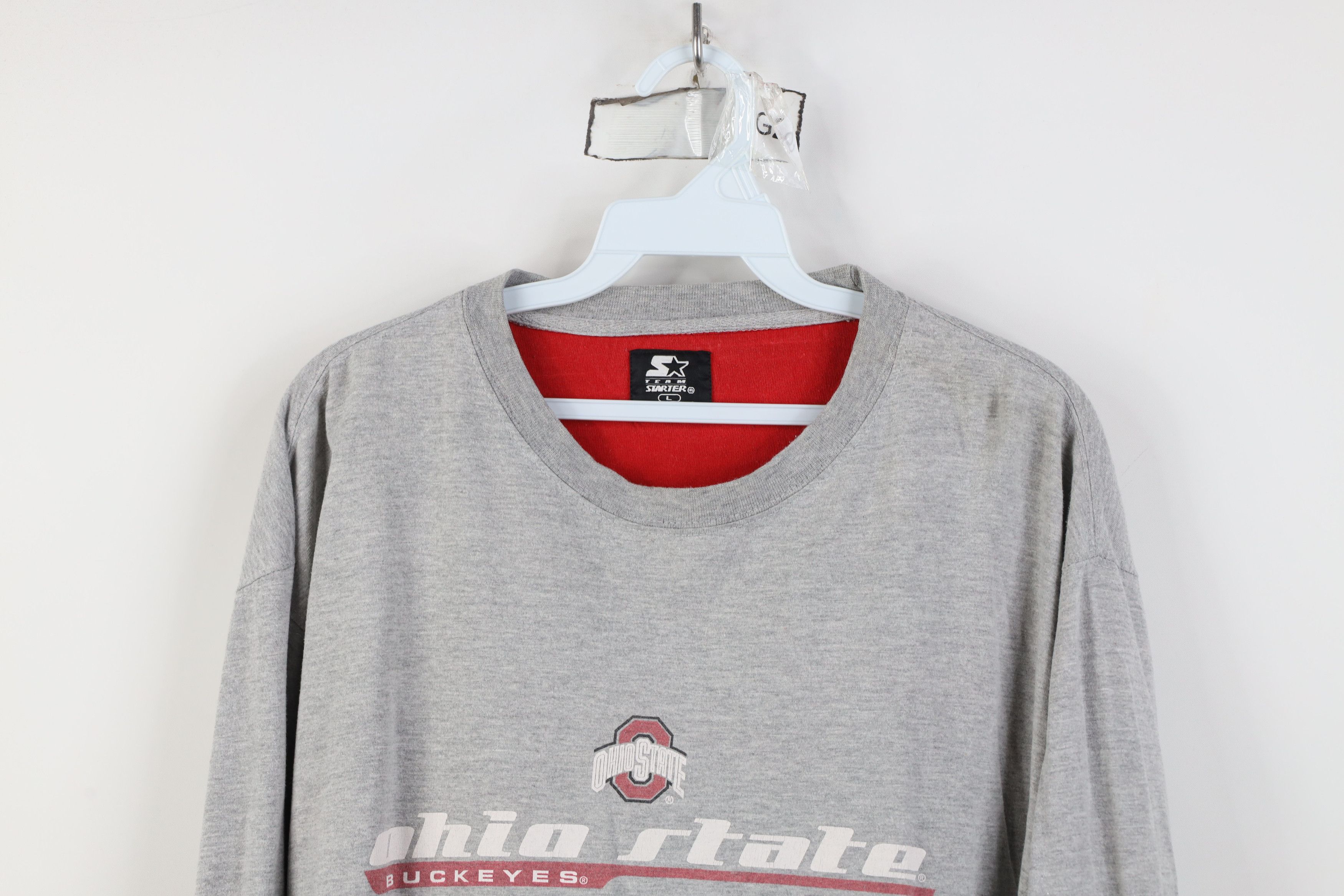 Starter Vintage 90s Starter State University Long Sleeve T-Shirt Size US L / EU 52-54 / 3 - 2 Thumbnail