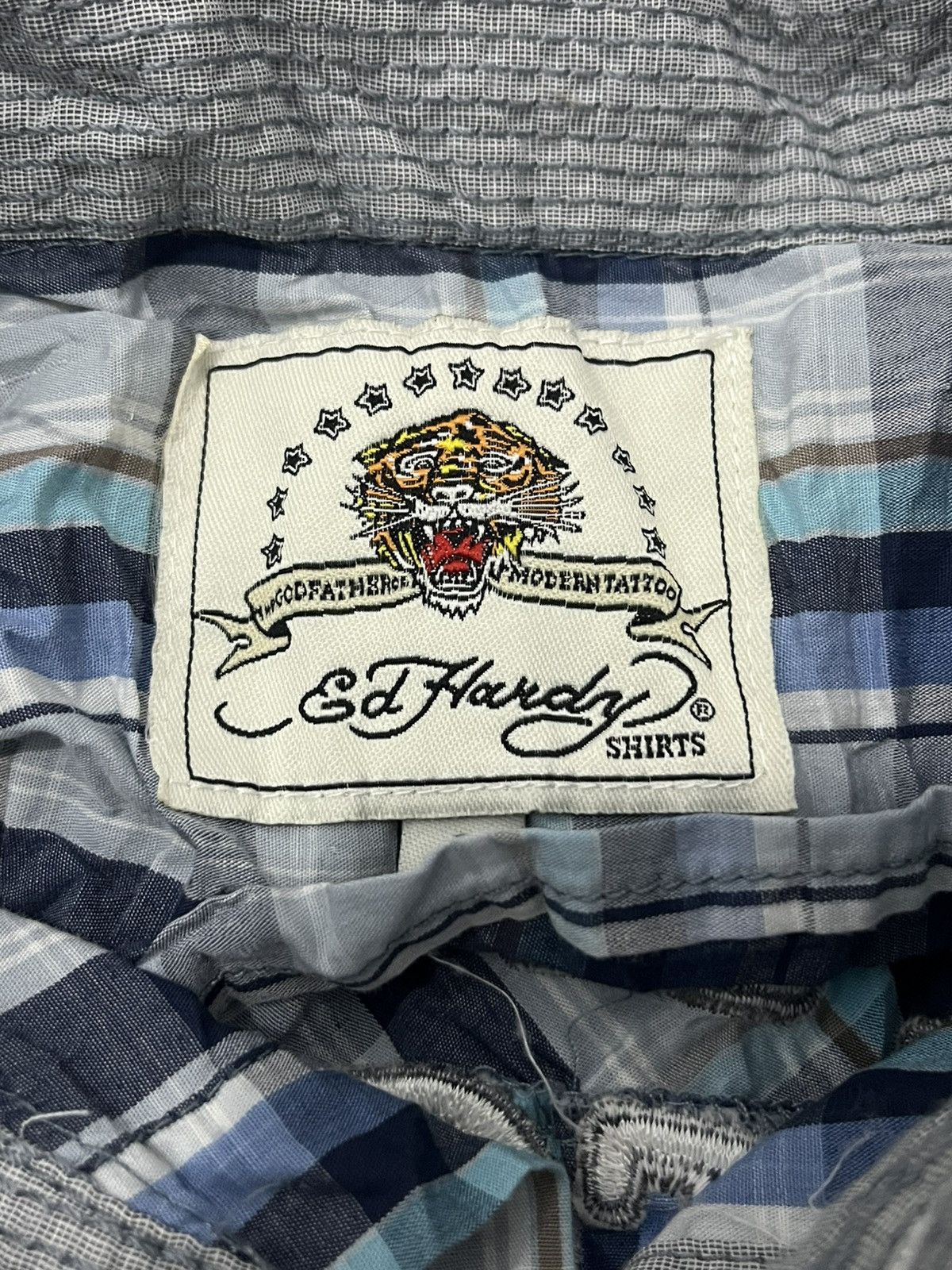 Ed Hardy Rare Ed hardy Tattoing Big Logo Shirt Size US M / EU 48-50 / 2 - 11 Thumbnail