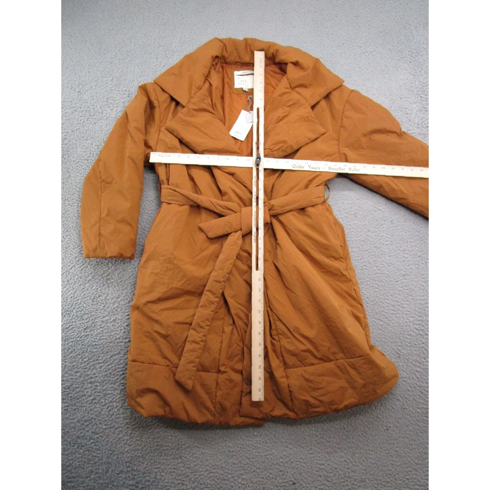 Vintage A New Day Women's Puffer Belted Water Resistant Jacket Beige S NEW Size S / US 4 / IT 40 - 4 Thumbnail