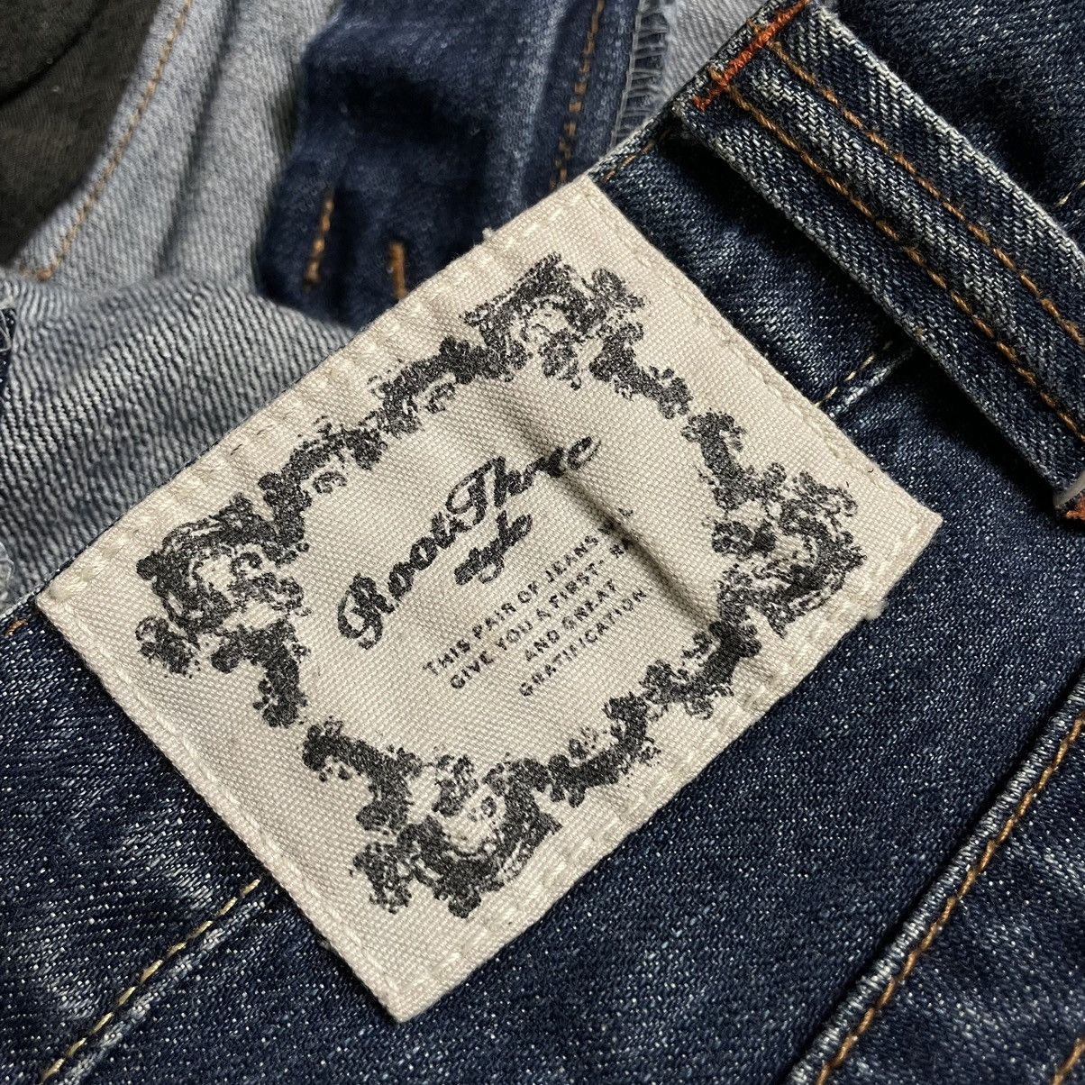 If Six Was Nine 🇯🇵 ROOT THREE WASHED DENIM FLARE DENIM PANTS Size US 33 - 17 Thumbnail