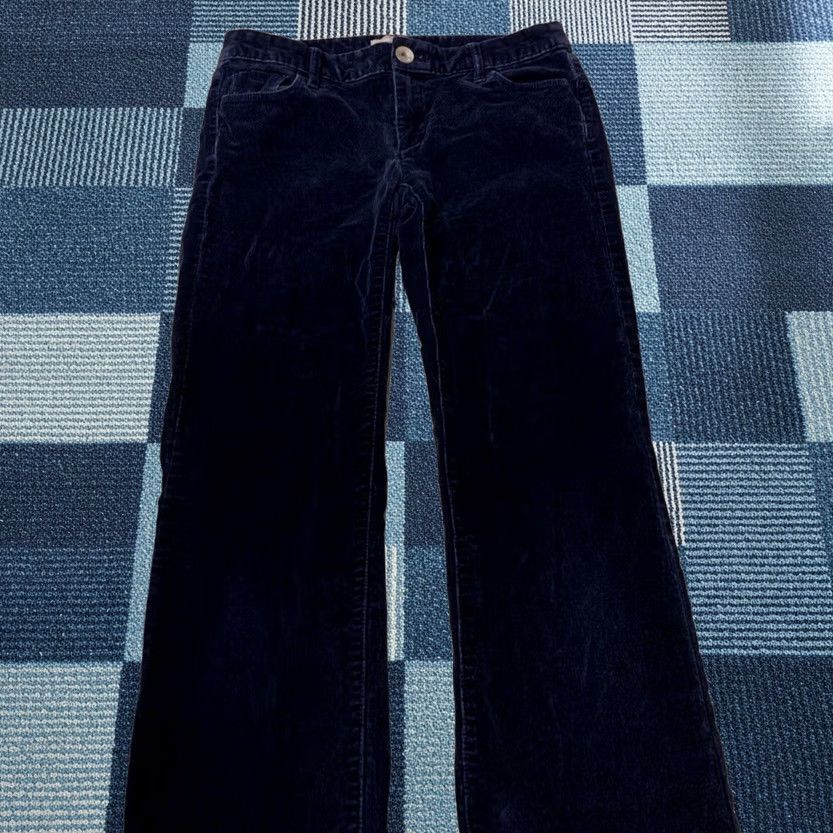 Banana Republic VINTAGE Banana Republic Navy Corduroy Jeans Women's 25 28X30 Straight Leg 5-Pocket 29.5 Inseam Mens? Womens Size 42" / US 20 - 1 Thumbnail