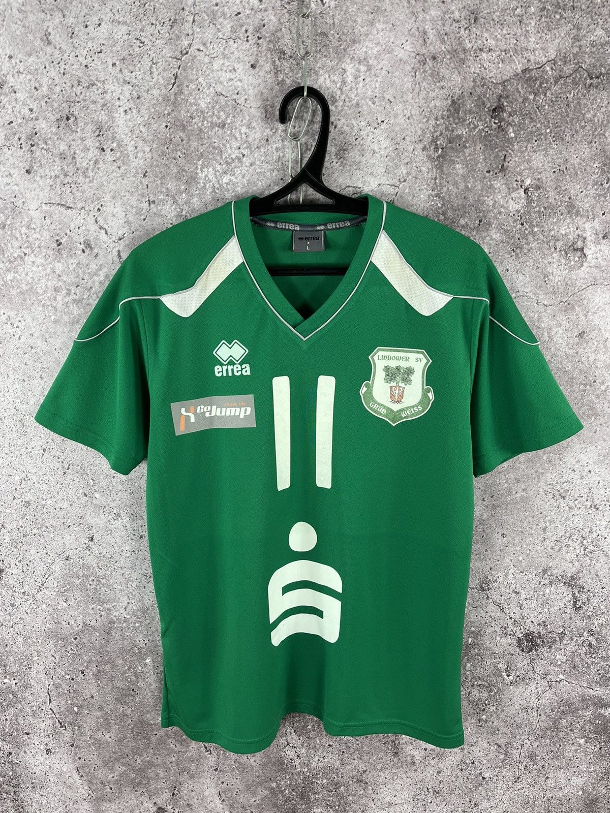 Errea × Vintage FC Lindower SV #11 Lau Soccer Jersey T-Shirt Size L Size US L / EU 52-54 / 3 - 1 Thumbnail