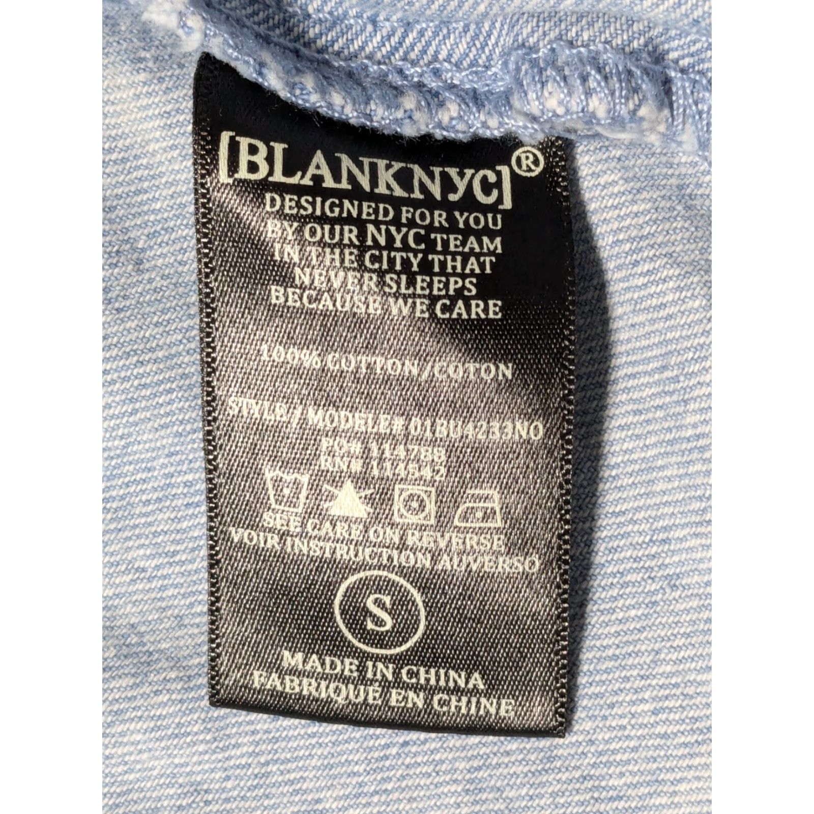 Vintage BLANKNYC Shacket Denim Snap Ruched Back Shirt Jacket Women Small Blue Size S / US 4 / IT 40 - 5 Thumbnail