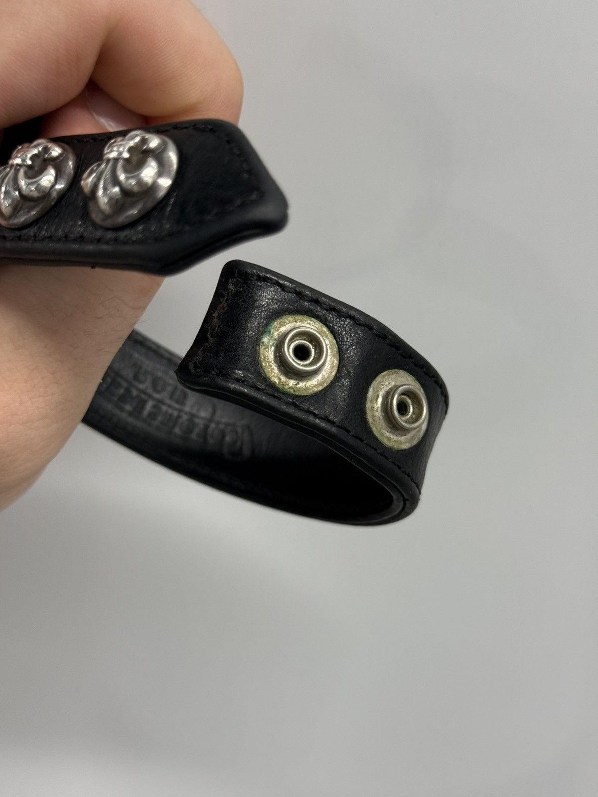 Chrome Hearts Chrome Hearts Adjustable Leather Silver Snap Bracelet Size ONE SIZE - 8 Thumbnail