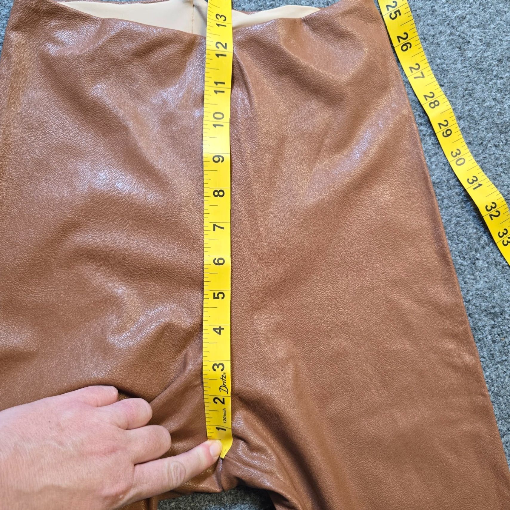 Commando Commando Pants Womens Medium Brown Vegan Leather Skinny Stretch Capsule Casual Pants Size 32" / US 10 / IT 46 - 6 Thumbnail