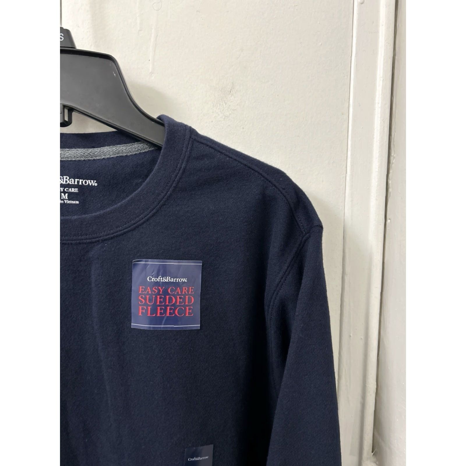 Croft & Barrow Croft & Barrow Crewneck Mens Medium Navy Blue Pullover Sweatshirt L/S NWT Size US M / EU 48-50 / 2 - 4 Thumbnail