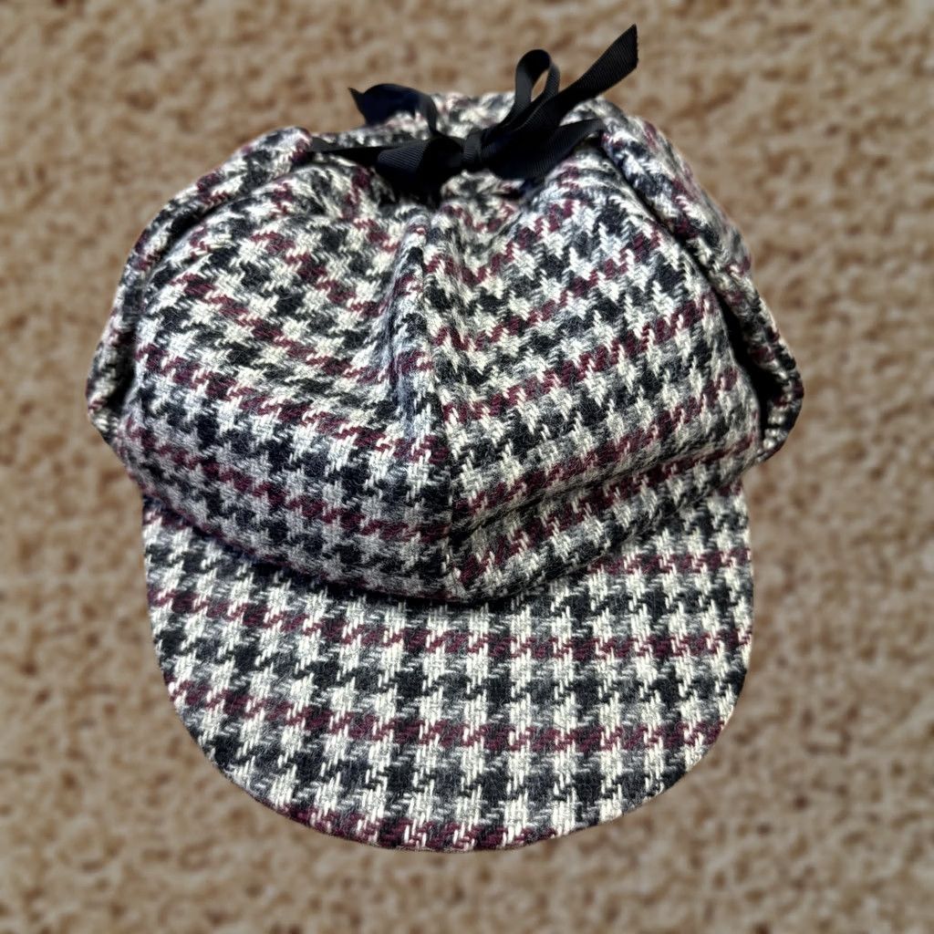 Vintage VINTAGE Dorfman Pacific Hat Trapper Mens One Size Tweed Check Ear Flap 80s Size ONE SIZE - 1 Thumbnail