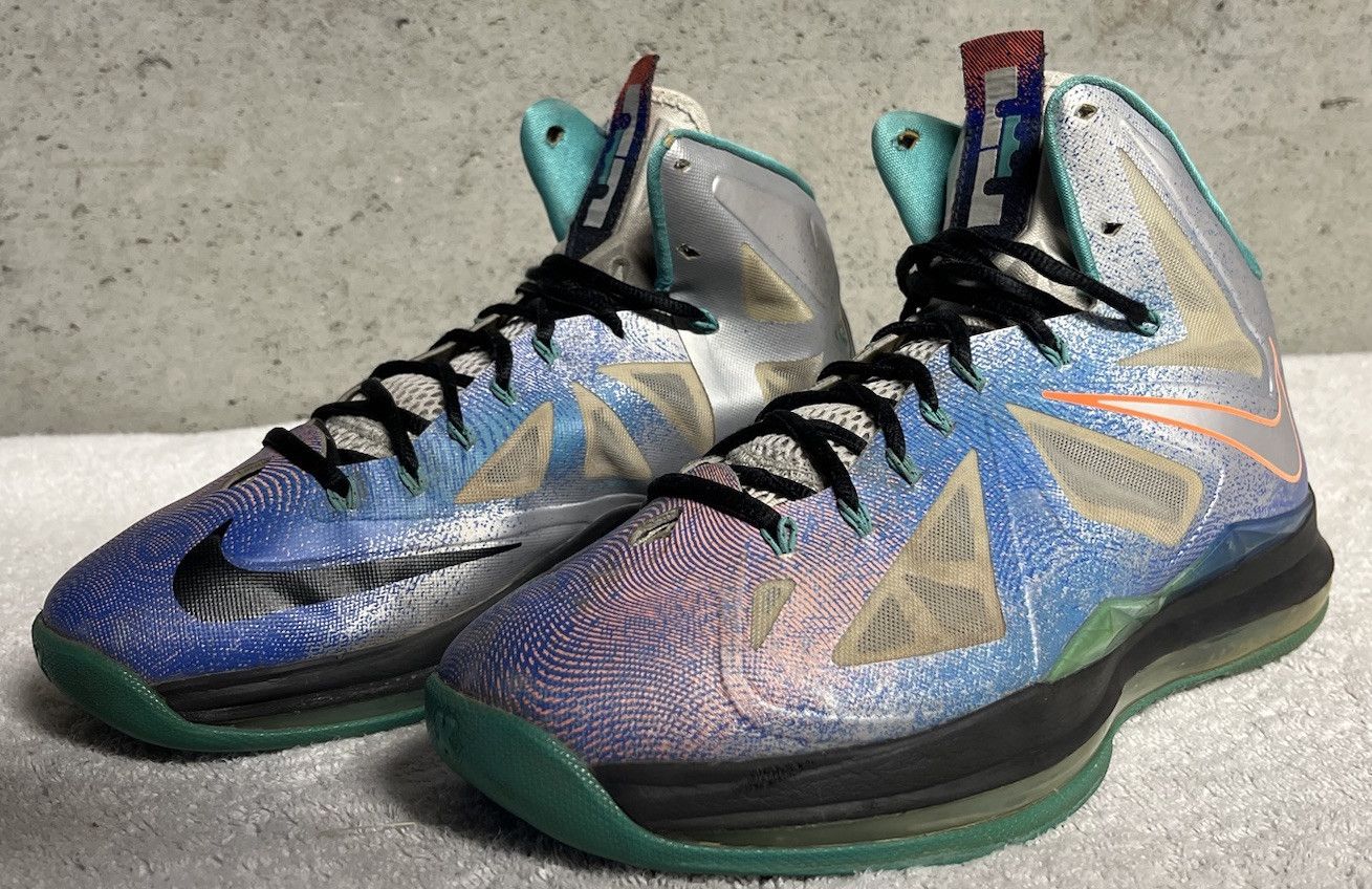 Nike Nike Lebron X Re-Entry Pure Platinum Size 11 Basketball Size US 11 / EU 44 - 1 Thumbnail