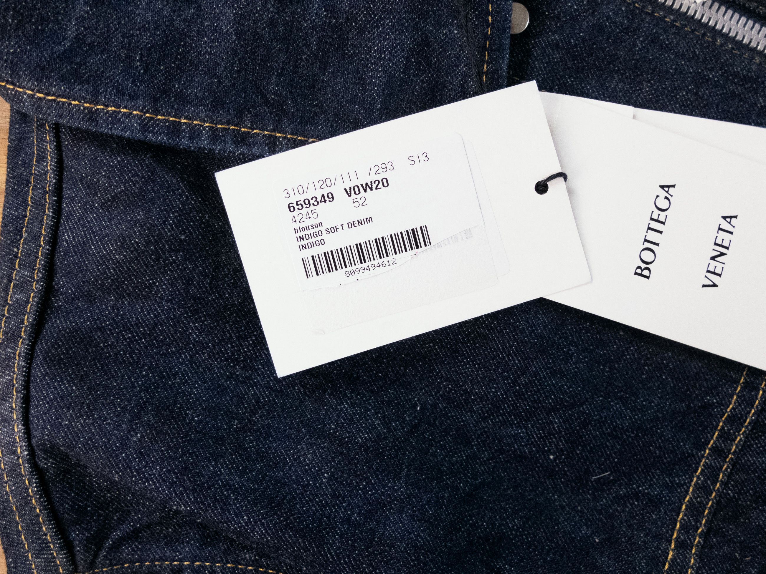 Bottega Veneta BOTTEGA VENETA navy indigo blue denim jacket Size 52 / Large Size US L / EU 52-54 / 3 - 6 Thumbnail