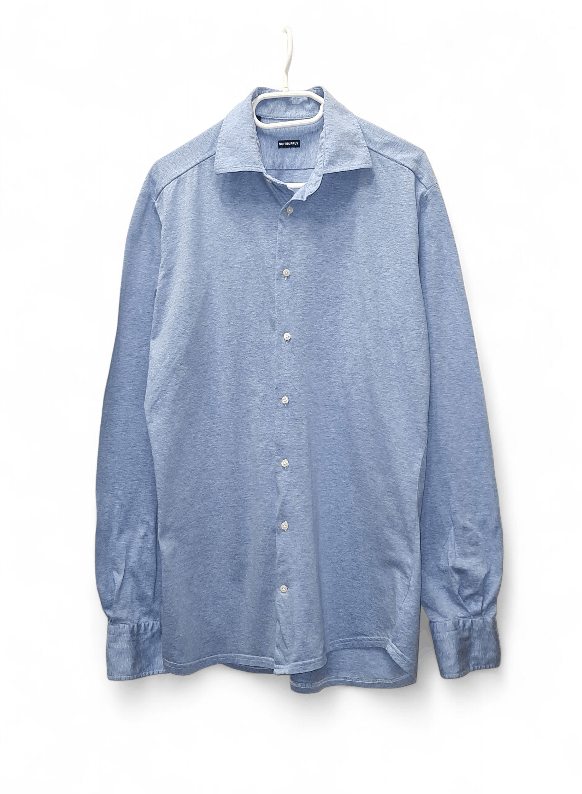 Suitsupply Suitsupply Soft Shirt Blue Size US M / EU 48-50 / 2 - 1 Thumbnail