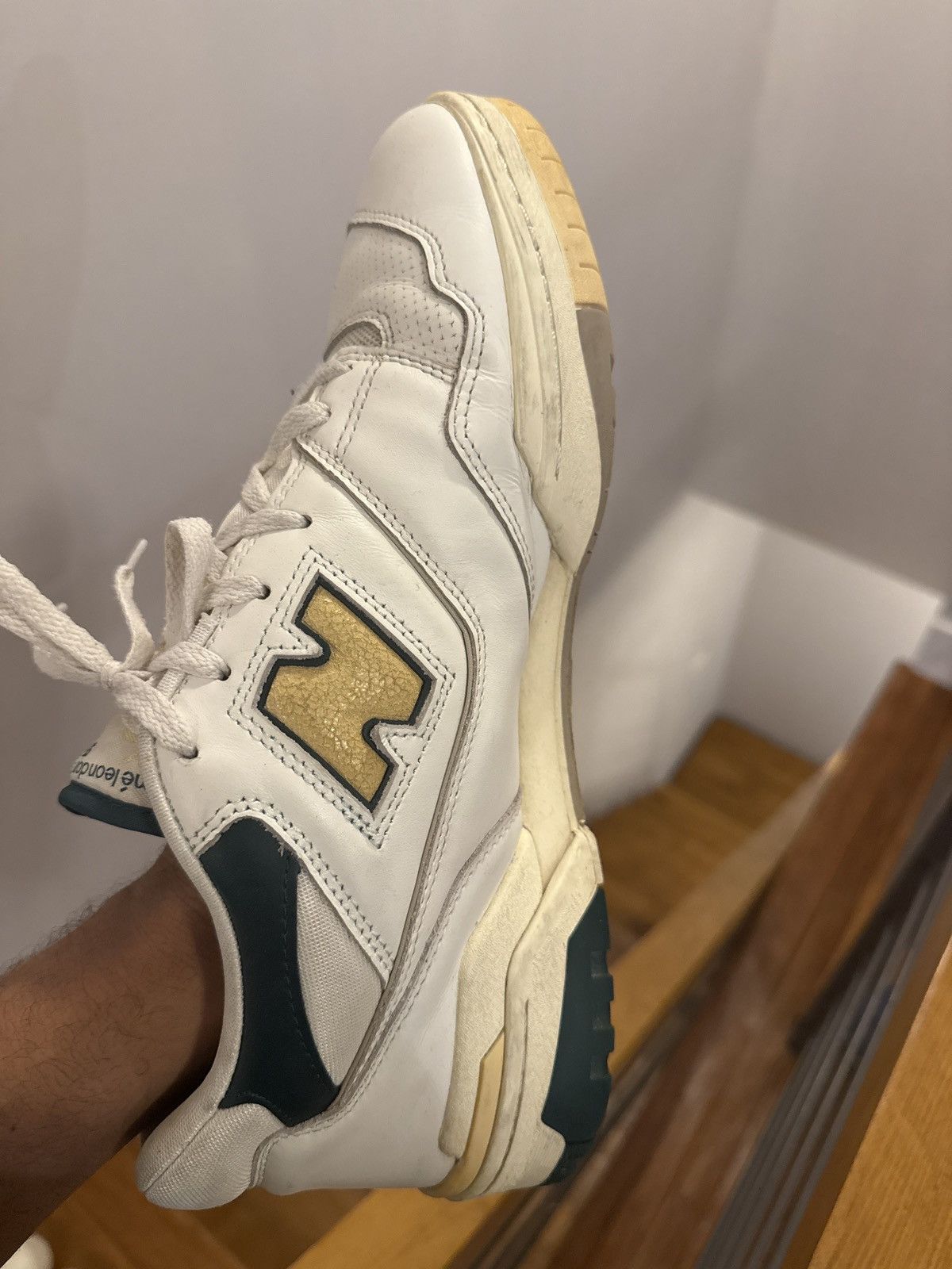 Aime Leon Dore × New Balance Aime Leon Dore New Balance 550. Original. Green/yellow Size US 13 / EU 46 - 6 Thumbnail