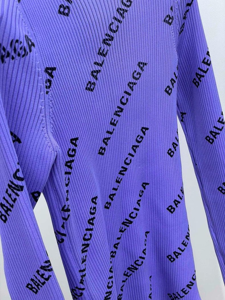 Balenciaga Balenciaga Full Logo Knit Tank Top Size S / US 4 / IT 40 - 3 Thumbnail