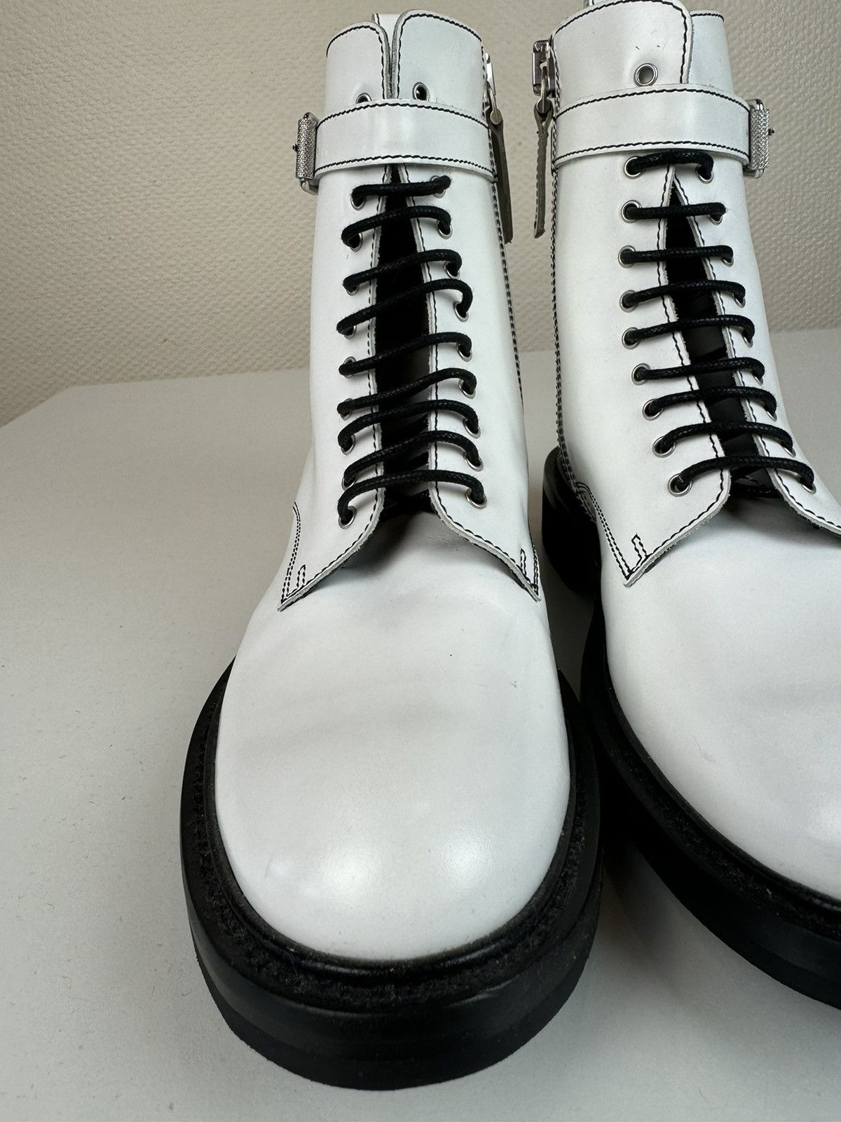 Belstaff Belstaff Finley biker moto lace up boots patent leather 36 Size US 6 / IT 36 - 13 Thumbnail
