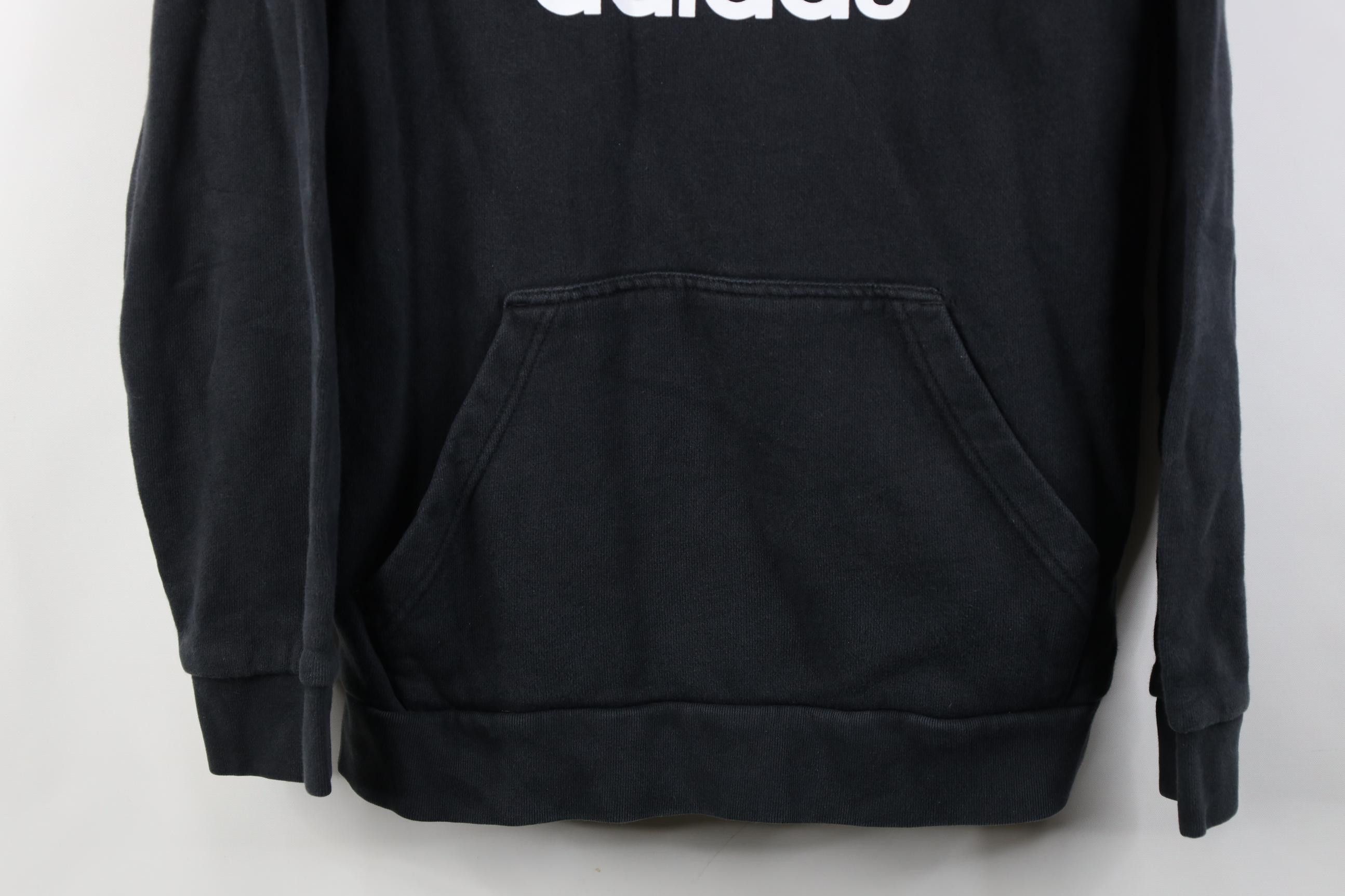 Adidas Vintage Y2K Adidas Spell Big Logo Hoodie Sweatshirt Black Size US M / EU 48-50 / 2 - 3 Thumbnail