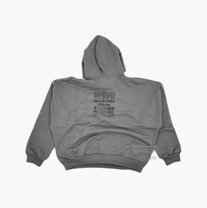 Balenciaga Balenciaga Gray Hooded Sweatshirt for Men. Size US XS / EU 42 / 0 - 3 Thumbnail