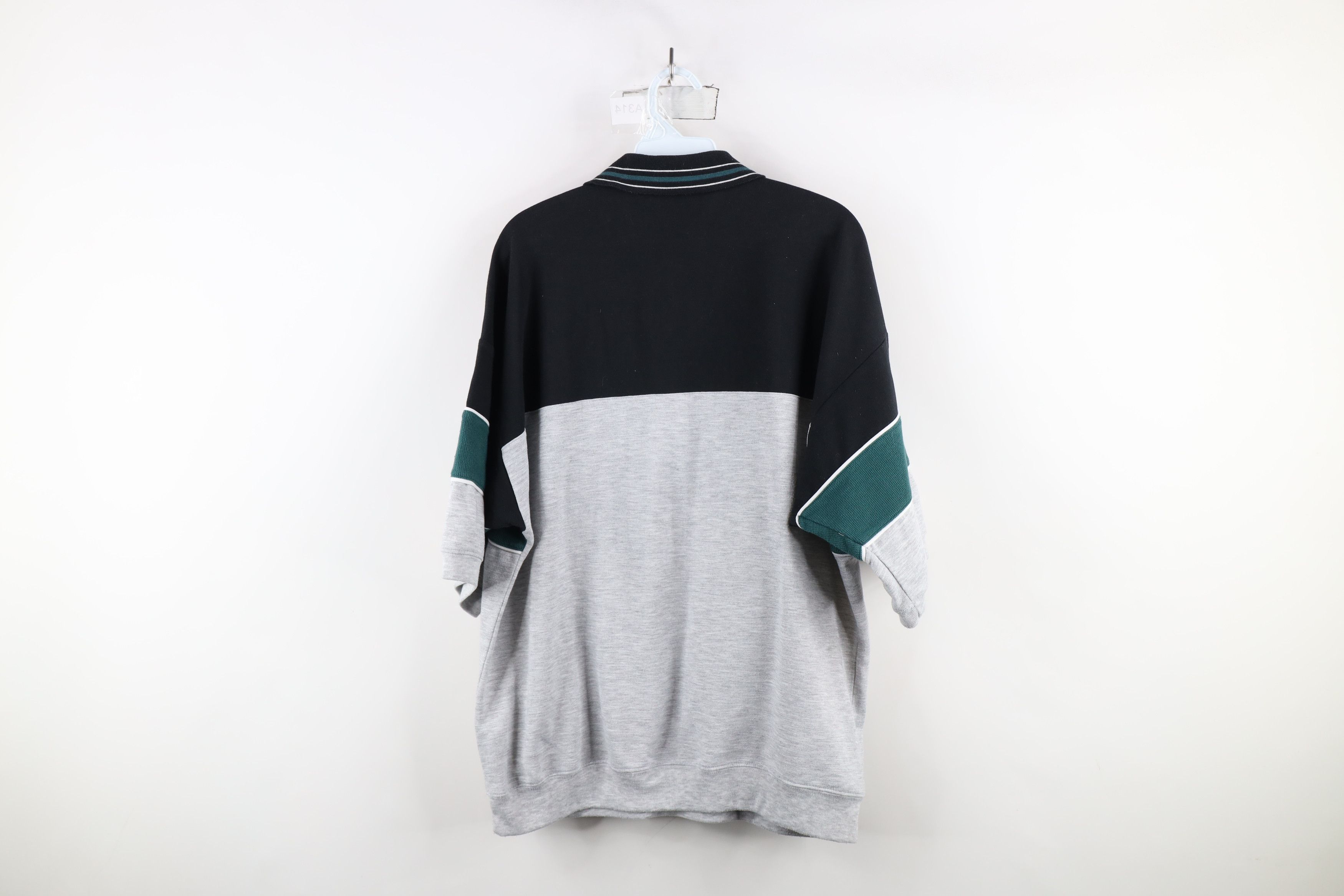 Vintage Vintage 90s Streetwear Thermal Knit Half Zip Pullover Polo Size US XL / EU 56 / 4 - 9 Thumbnail