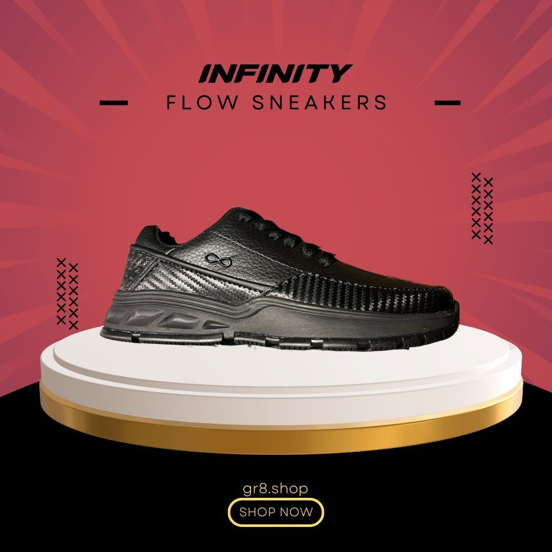 Other Infinity Flow Sneakers Black Womens Size 6 Breathable Lightw Size US 6 / IT 36 - 1 Thumbnail