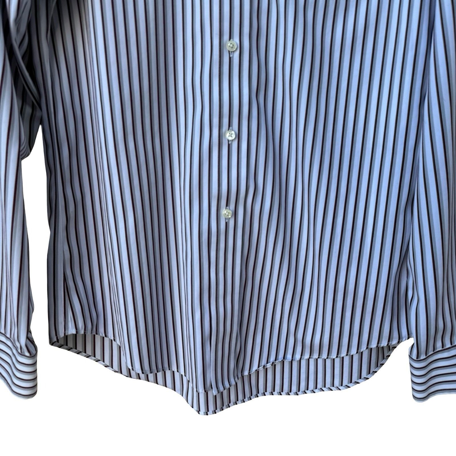 Jos. A. Bank Jos. A. Bank Traveler's Collection Slim Fit Striped Dress Sh Size US M / EU 48-50 / 2 - 4 Thumbnail