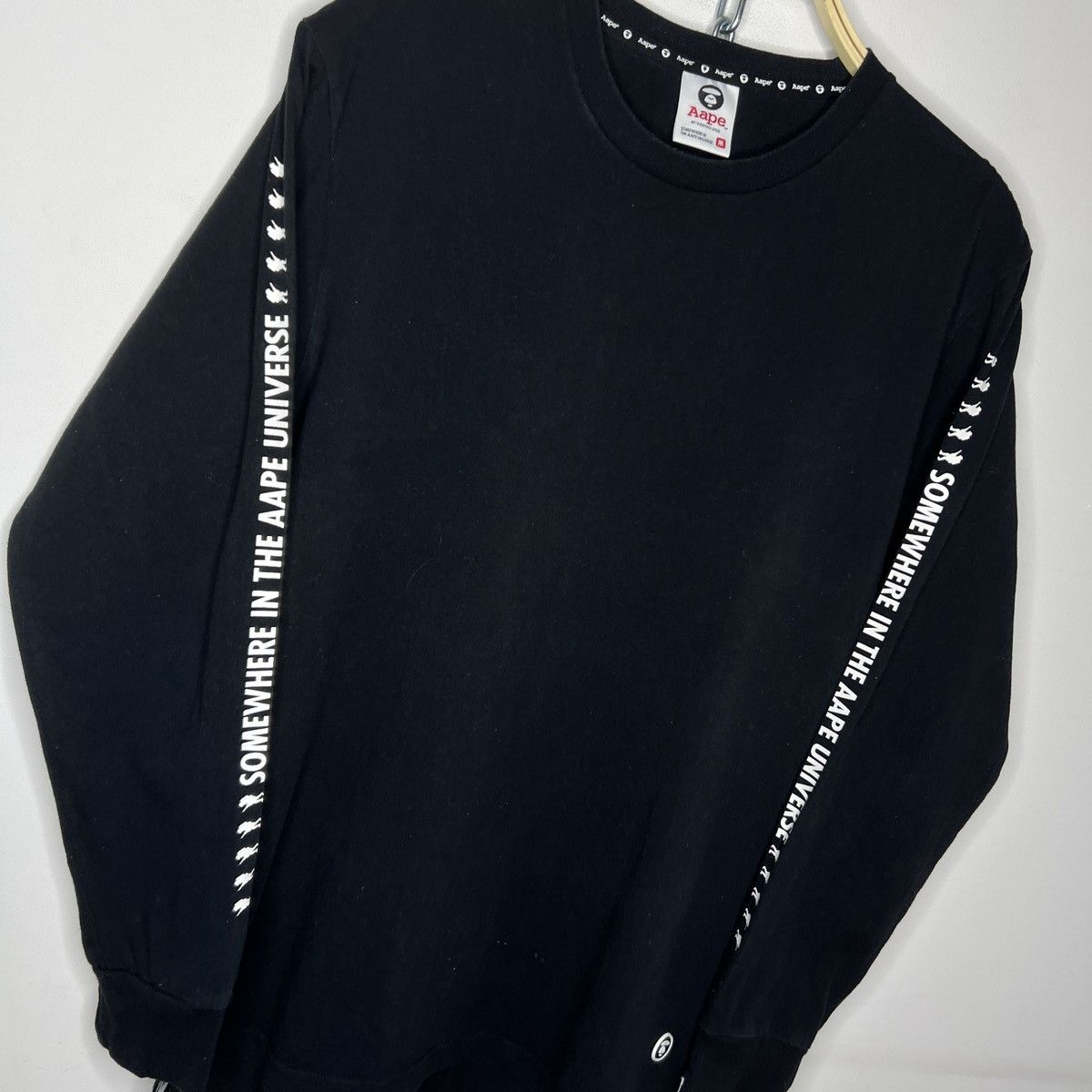 Aape Aape Long Sleeve Tee Tshirt Black Bathing Ape Size US M / EU 48-50 / 2 - 3 Thumbnail