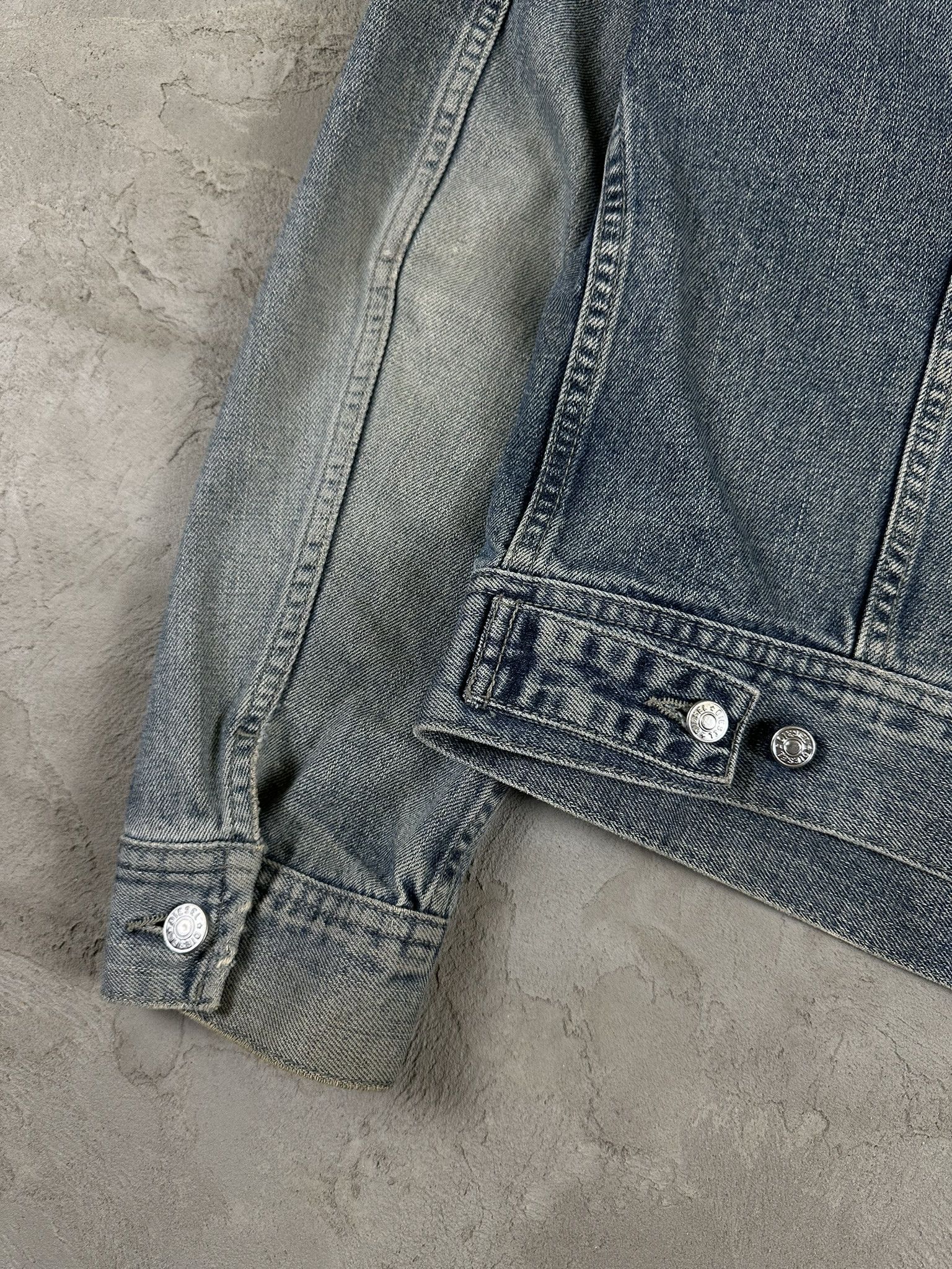 Diesel Vintage Y2k Diesel Faded Washed Denim Trucker Jacket 00s Size US M / EU 48-50 / 2 - 16 Thumbnail