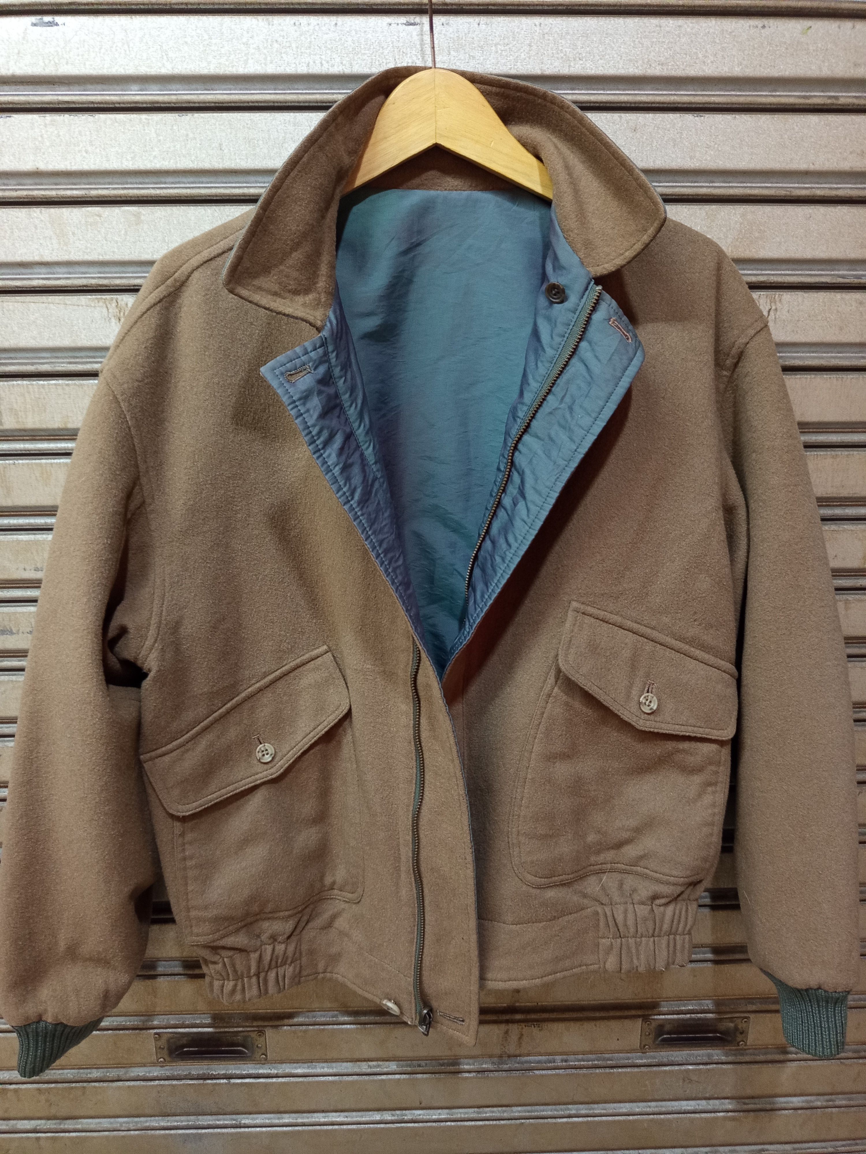 Aquascutum 1990s Aquascutum Reversible Bomber Jacket Size US L / EU 52-54 / 3 - 13 Thumbnail