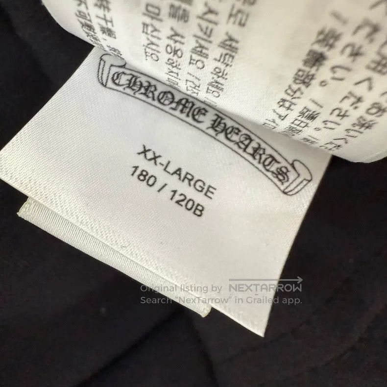 Chrome Hearts CHROME HEARTS Size XXL Black neckline printed long sleeves Size US XXL / EU 58 / 5 - 4 Thumbnail