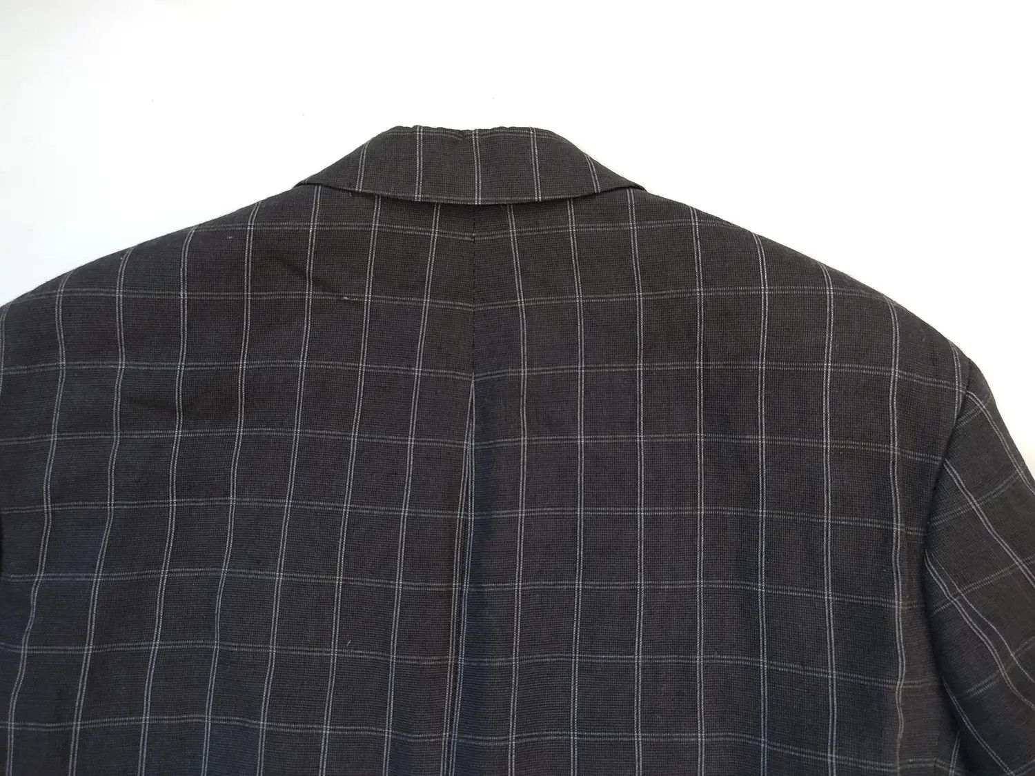 Yves Saint Laurent YSL Vintage Plaid Grey Blazer Size 48R - 9 Thumbnail