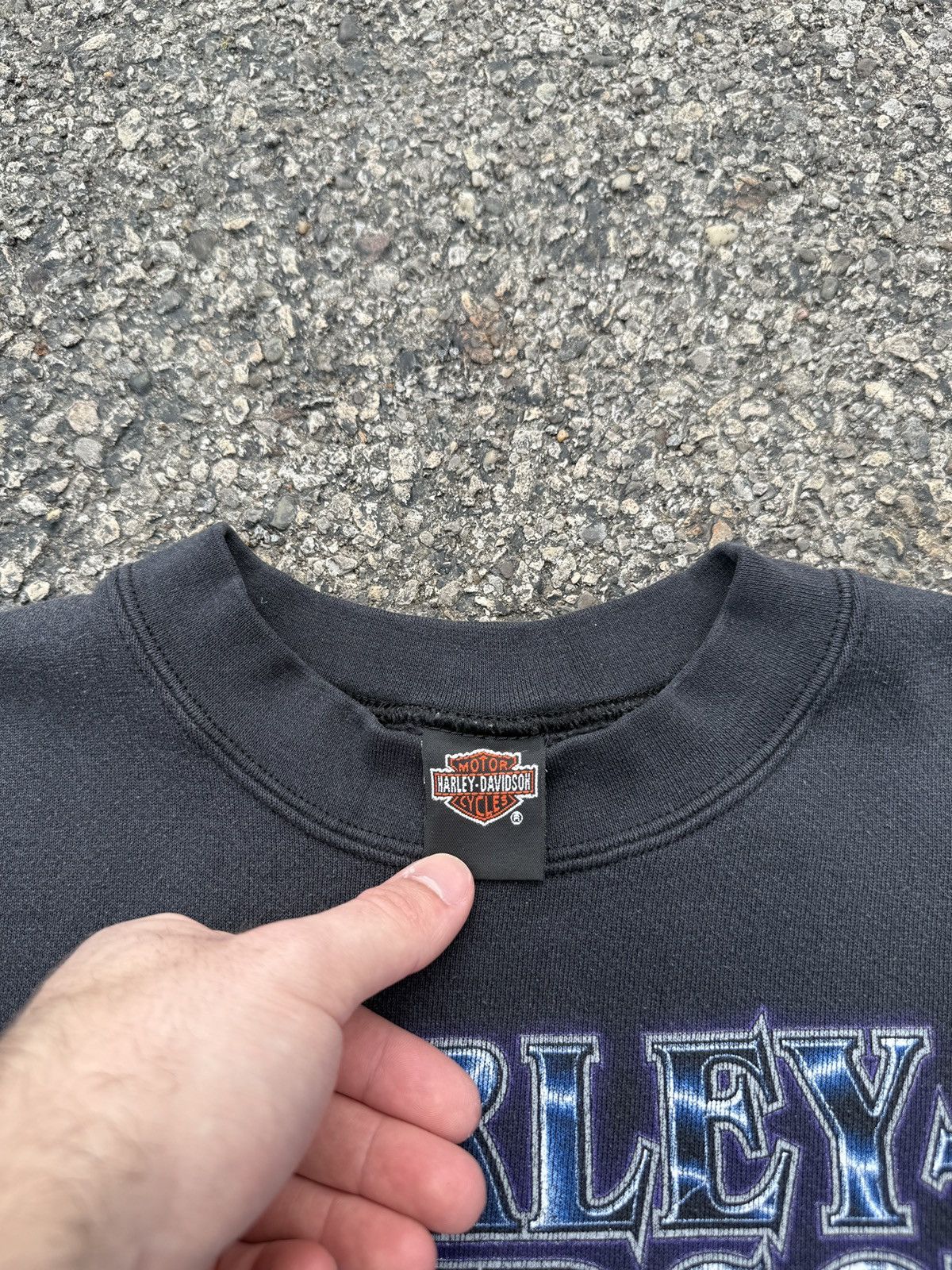 Harley Davidson Vintage Lightning Harley Davidson Long Sleeve Size US M / EU 48-50 / 2 - 3 Thumbnail