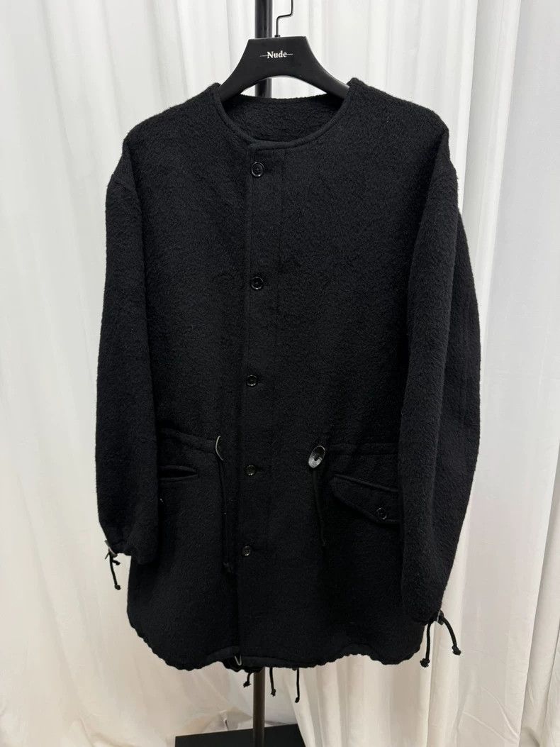 Yohji Yamamoto yohji yamamoto Plush collarless parka coat 2502-Nextarrow Size US XL / EU 56 / 4 - 1 Thumbnail