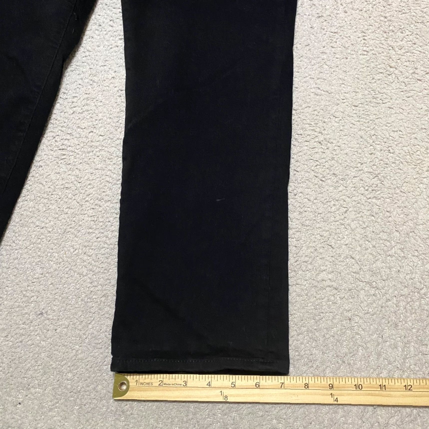 J.Crew J.CREW Jeans Womens 31 Black Denim Dark Wash Straight Rise High 5-Pocket Regular Size 31 Womens Fashion Jeans Size 24" / US 00 / IT 34 - 5 Thumbnail