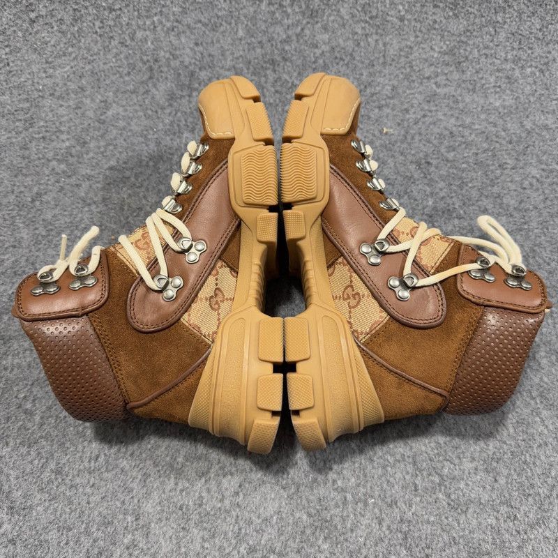Gucci Gucci Wmns Flashtrek Brick Red Beige Boots Size US 6.5 / EU 39-40 - 8 Thumbnail