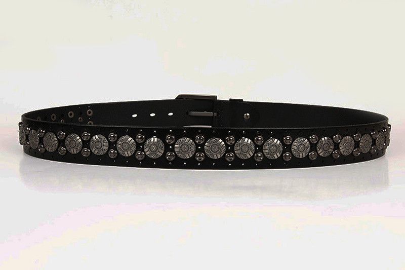 Japanese Brand × Vintage Metal Rivet Cowboy Belt Genuine Leather Cowskin Size ONE SIZE - 7 Thumbnail