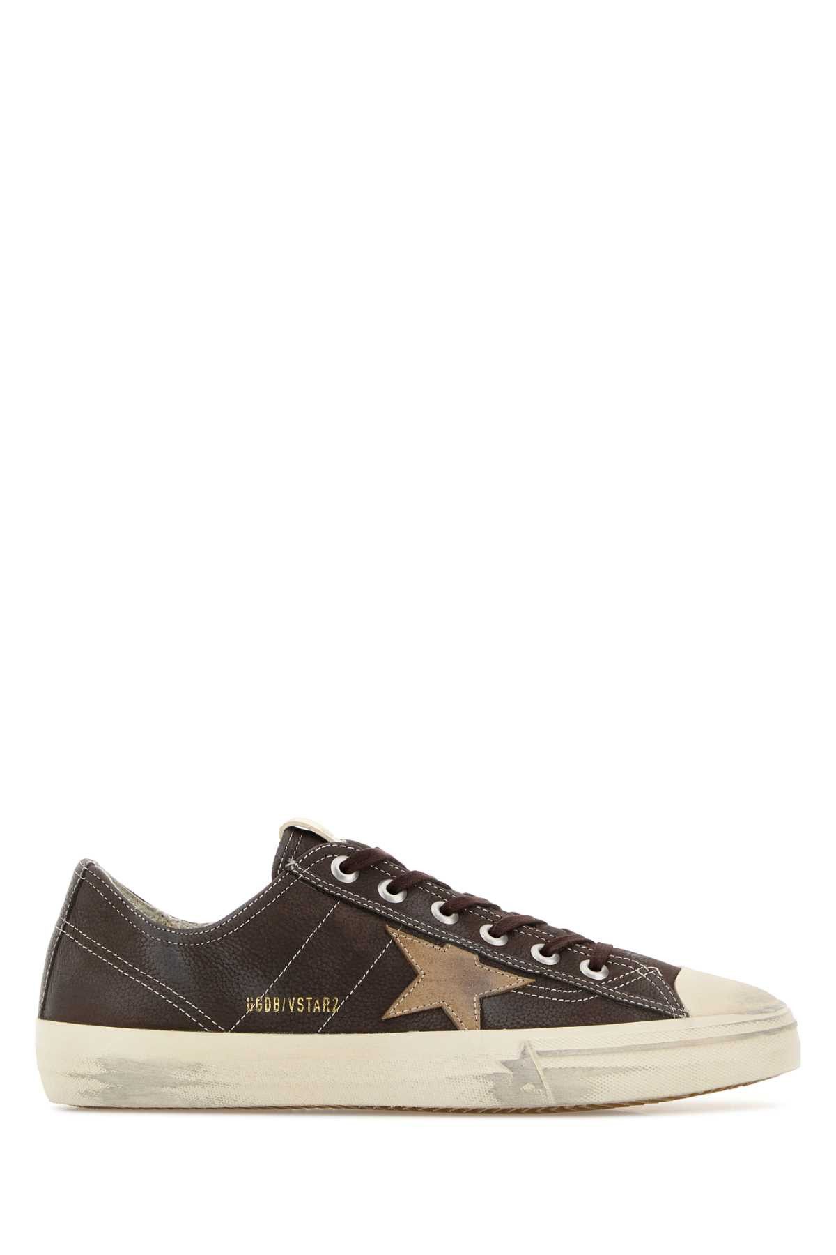 Golden Goose Chocolate Leather V-Star 2 Sneakers Size US 8 / EU 41 - 1 Thumbnail