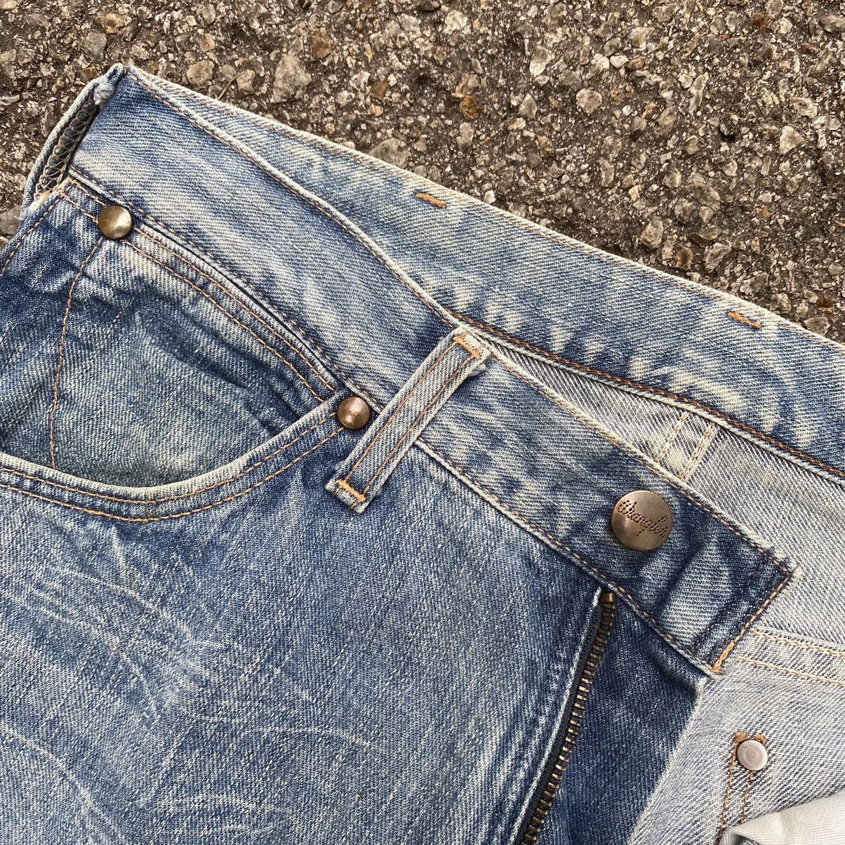 Japanese Brand Flare Jeans Wrangler Blue Washed Low Rise Bootcut Denim Size US 29 - 8 Thumbnail