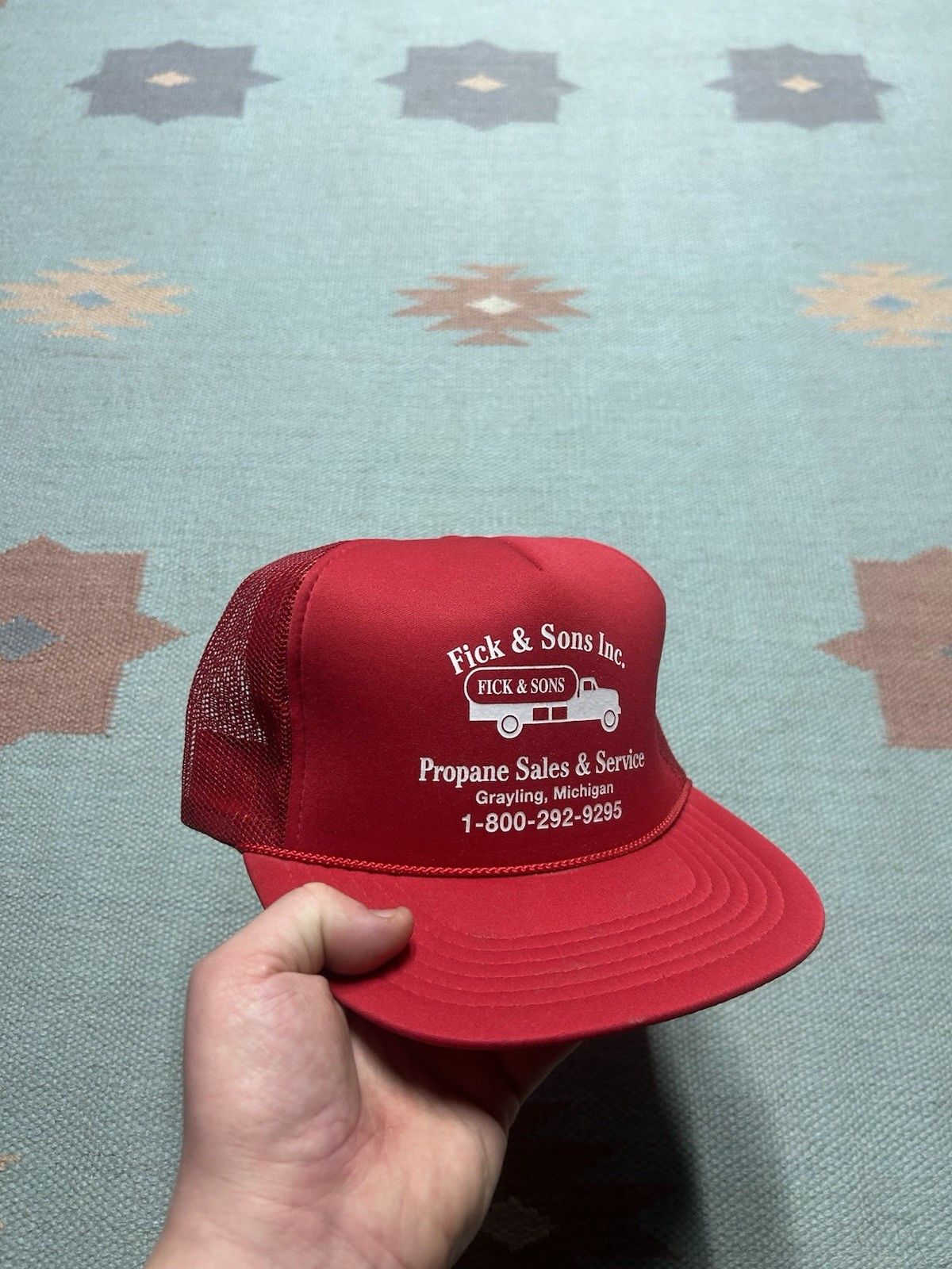 Vintage Vintage trucker hat Fick & sons propane grayling Michigan Size ONE SIZE - 1 Thumbnail